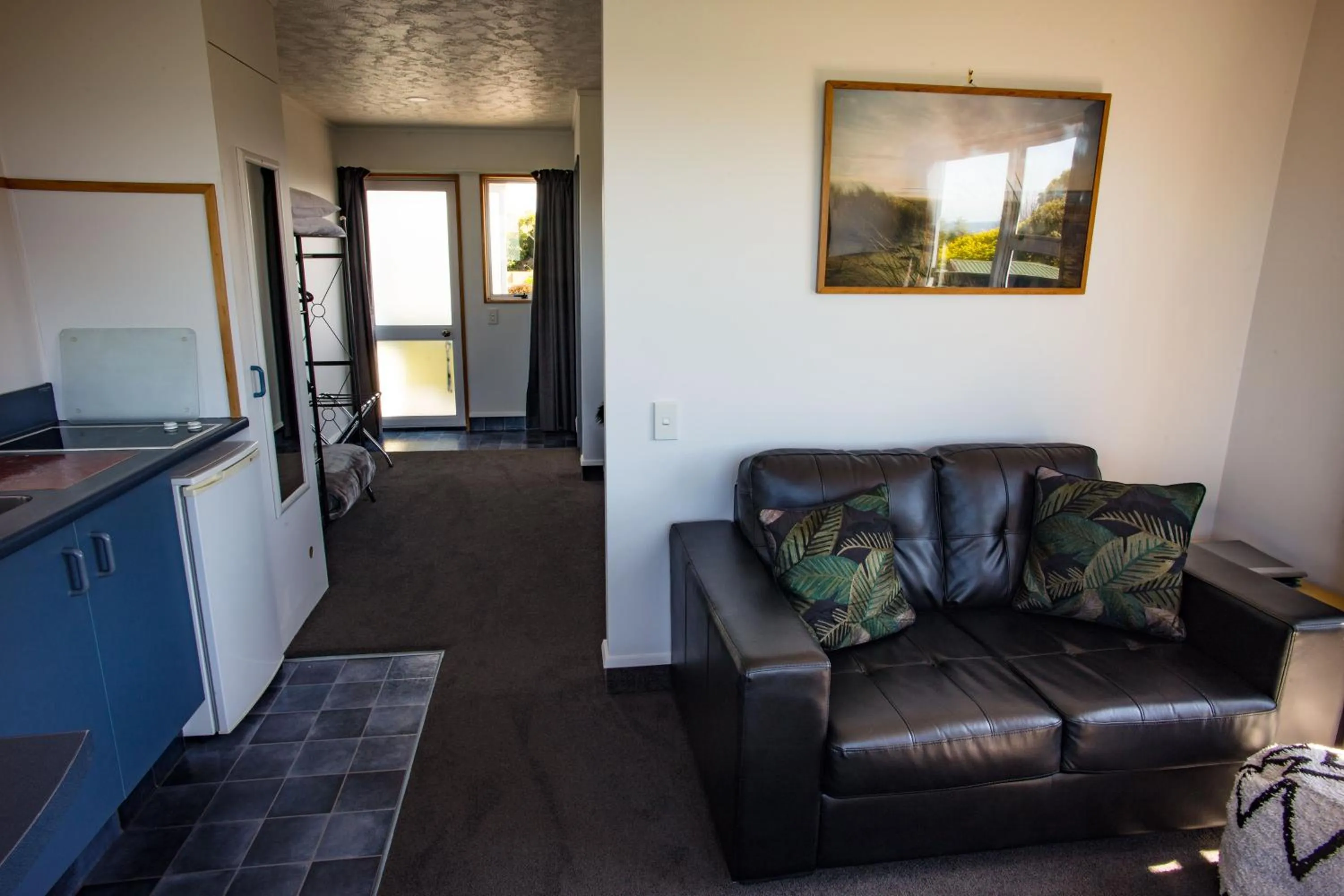 Seating area in Kaka Point Motels