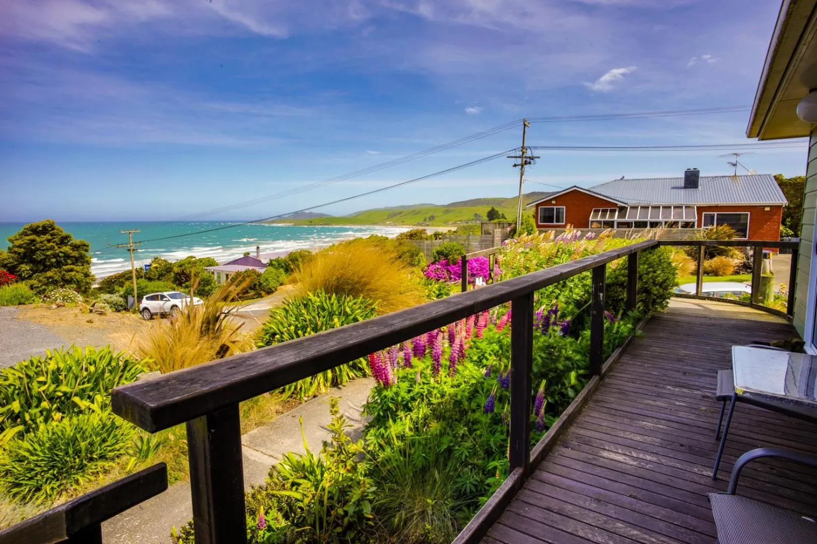 Bird's eye view in Kaka Point Motels