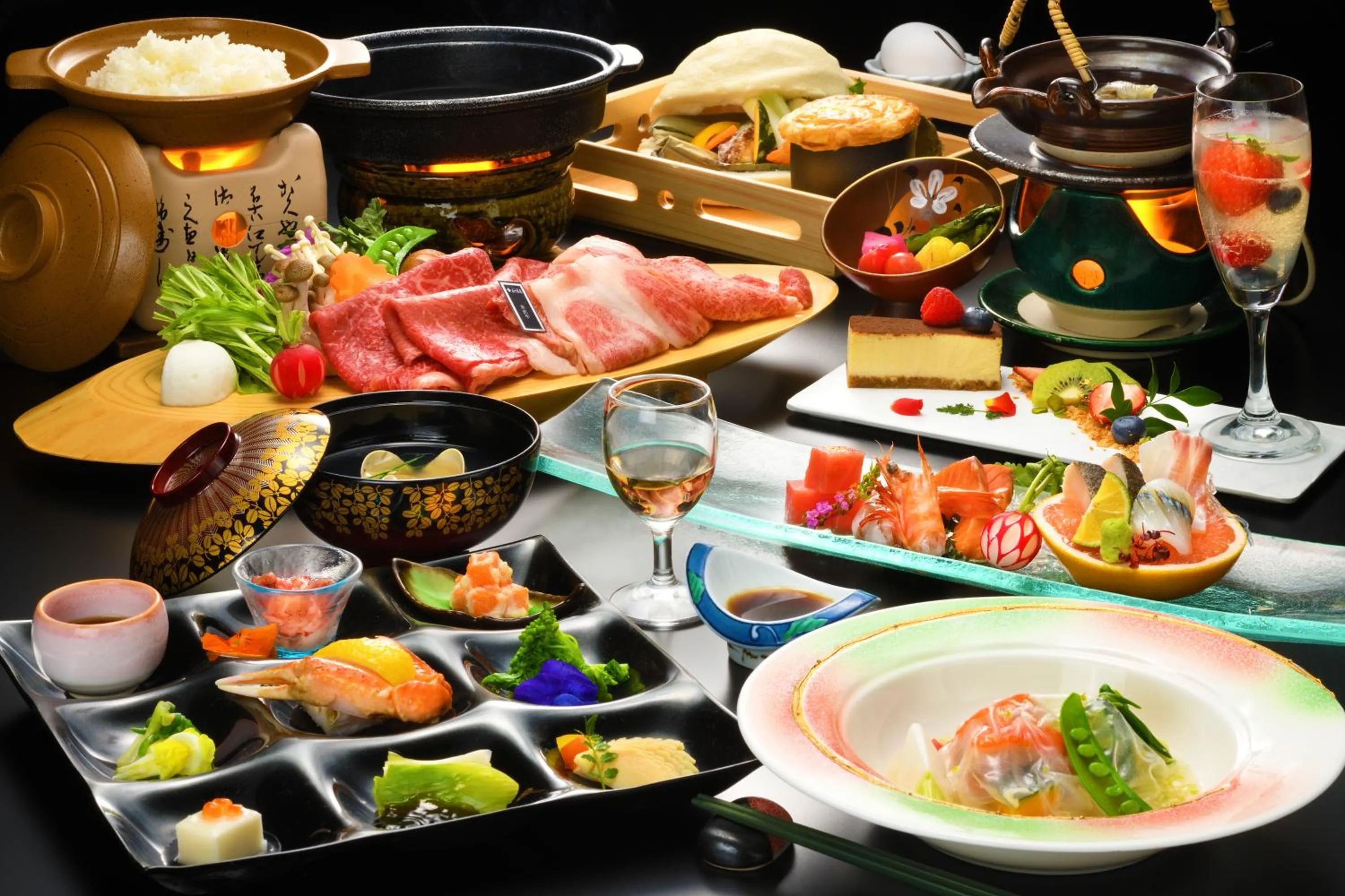 Food close-up in Kami no yama Azumaya