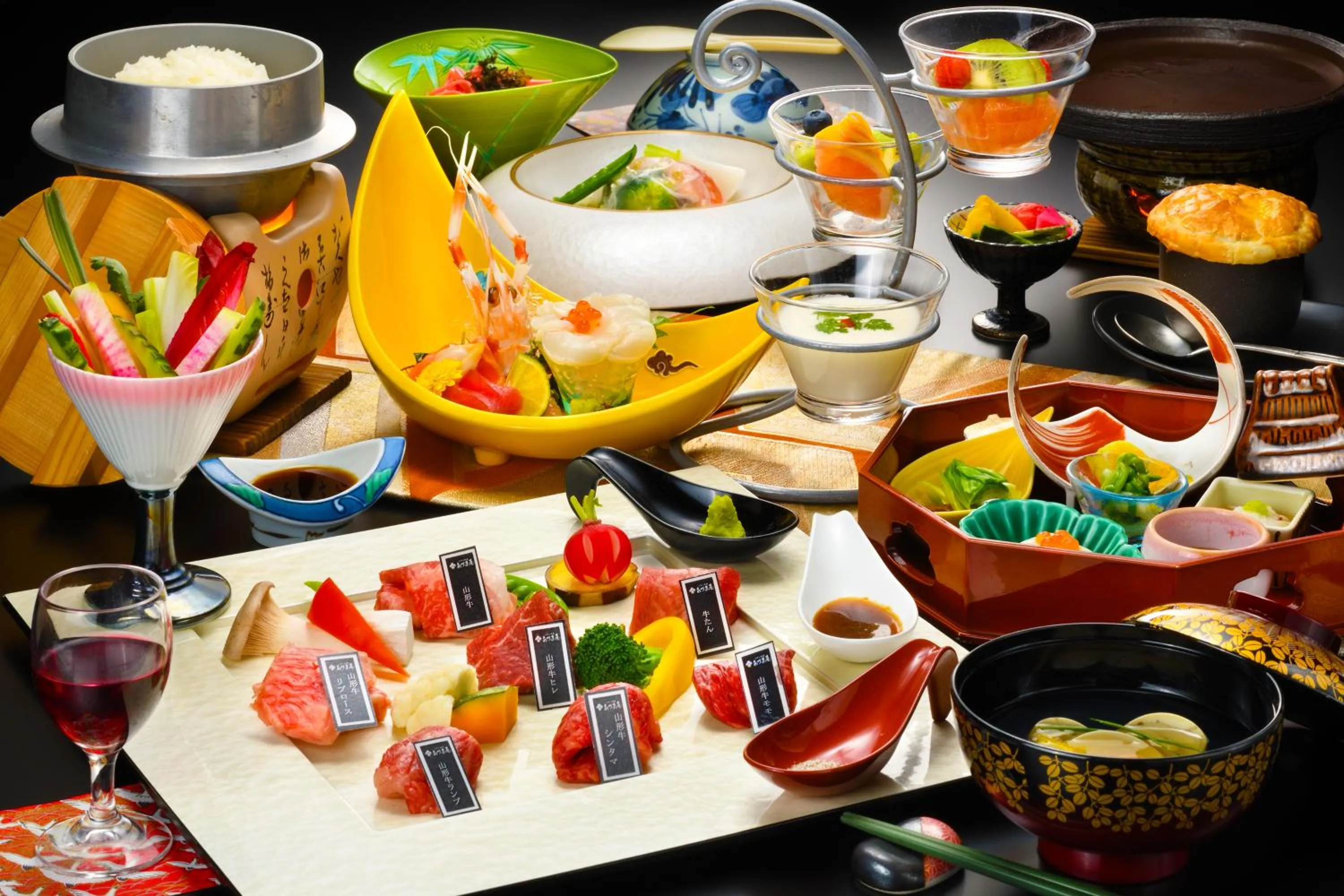 Food close-up in Kami no yama Azumaya