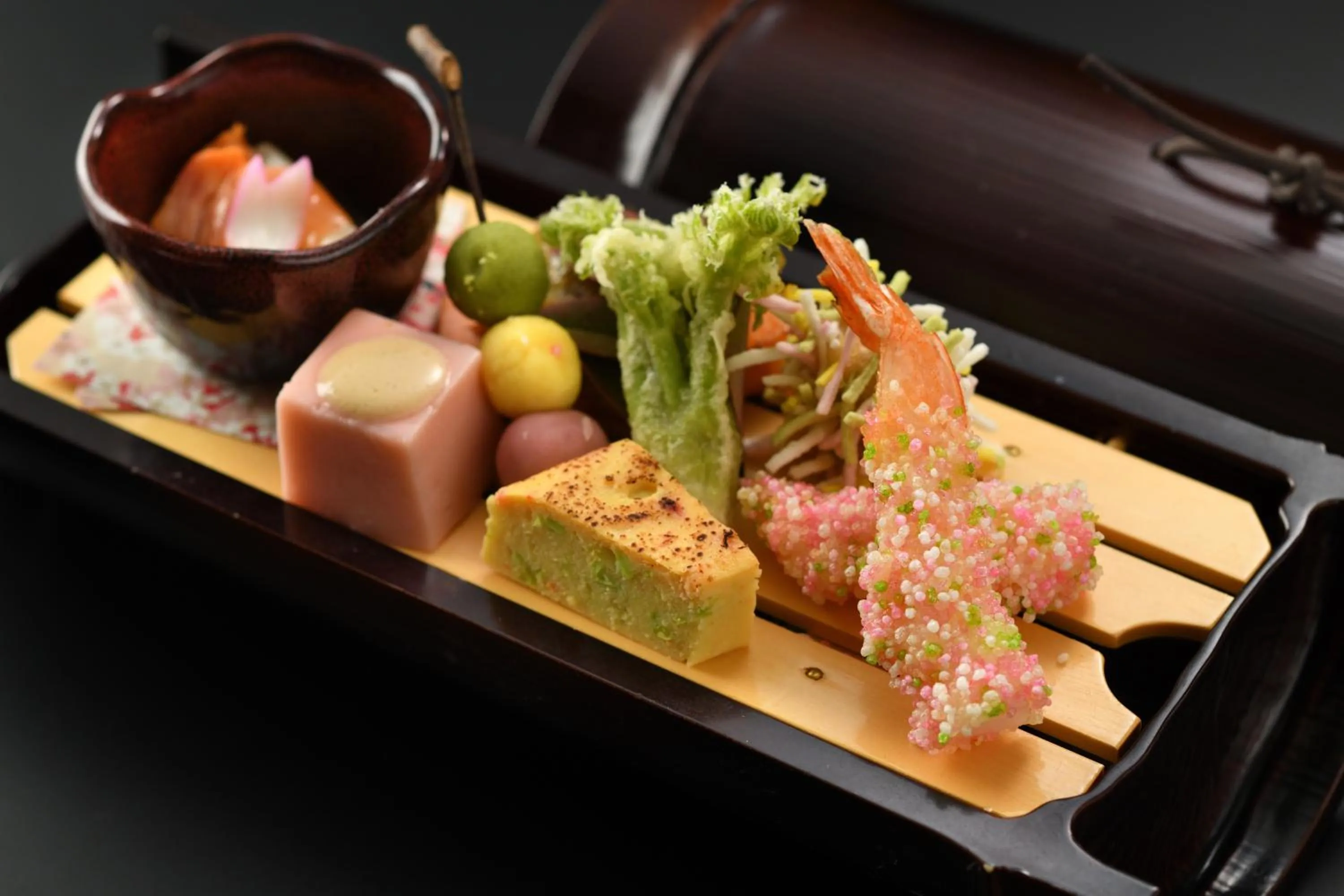 Dinner in Kami no yama Azumaya