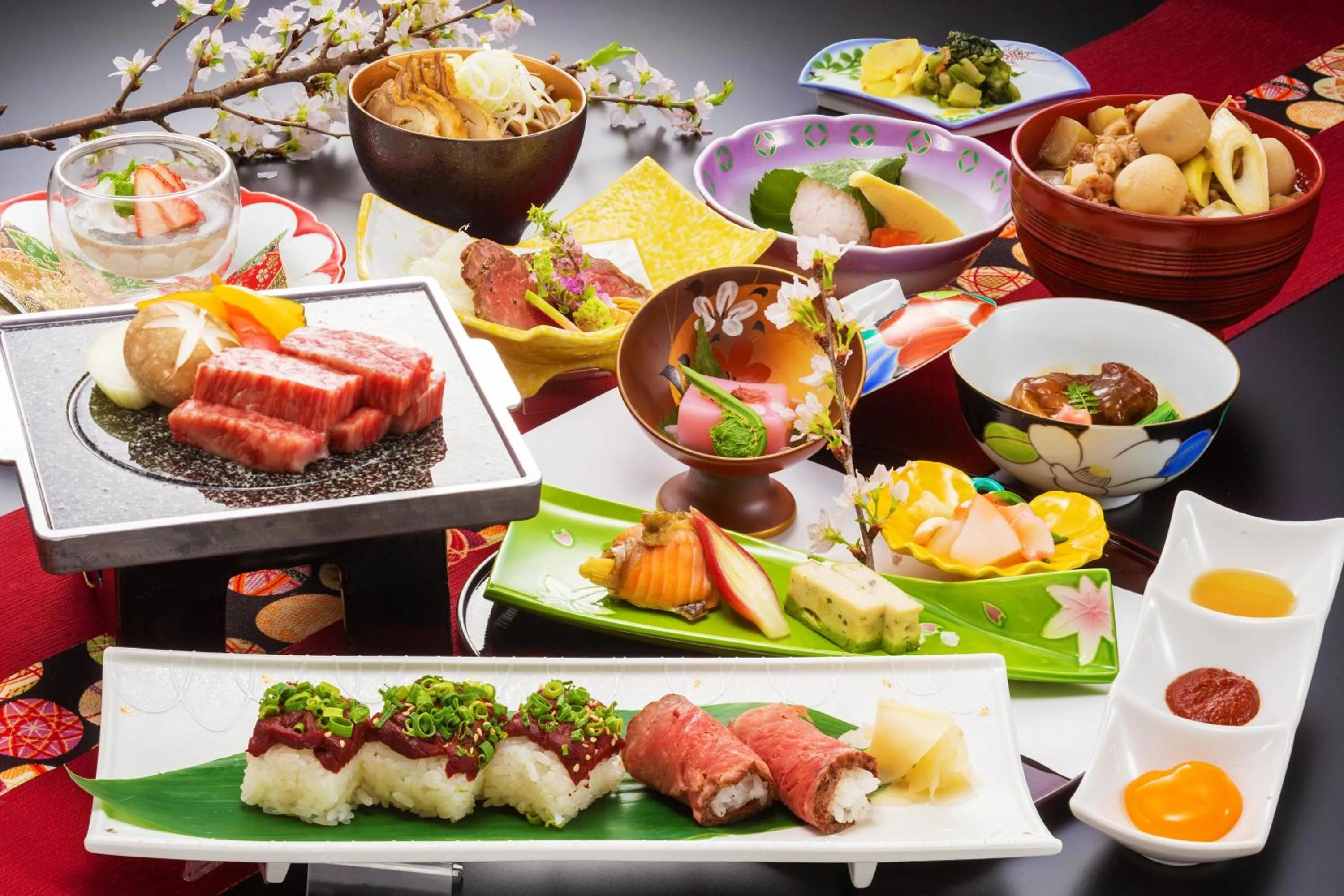 Food close-up in Kami no yama Azumaya