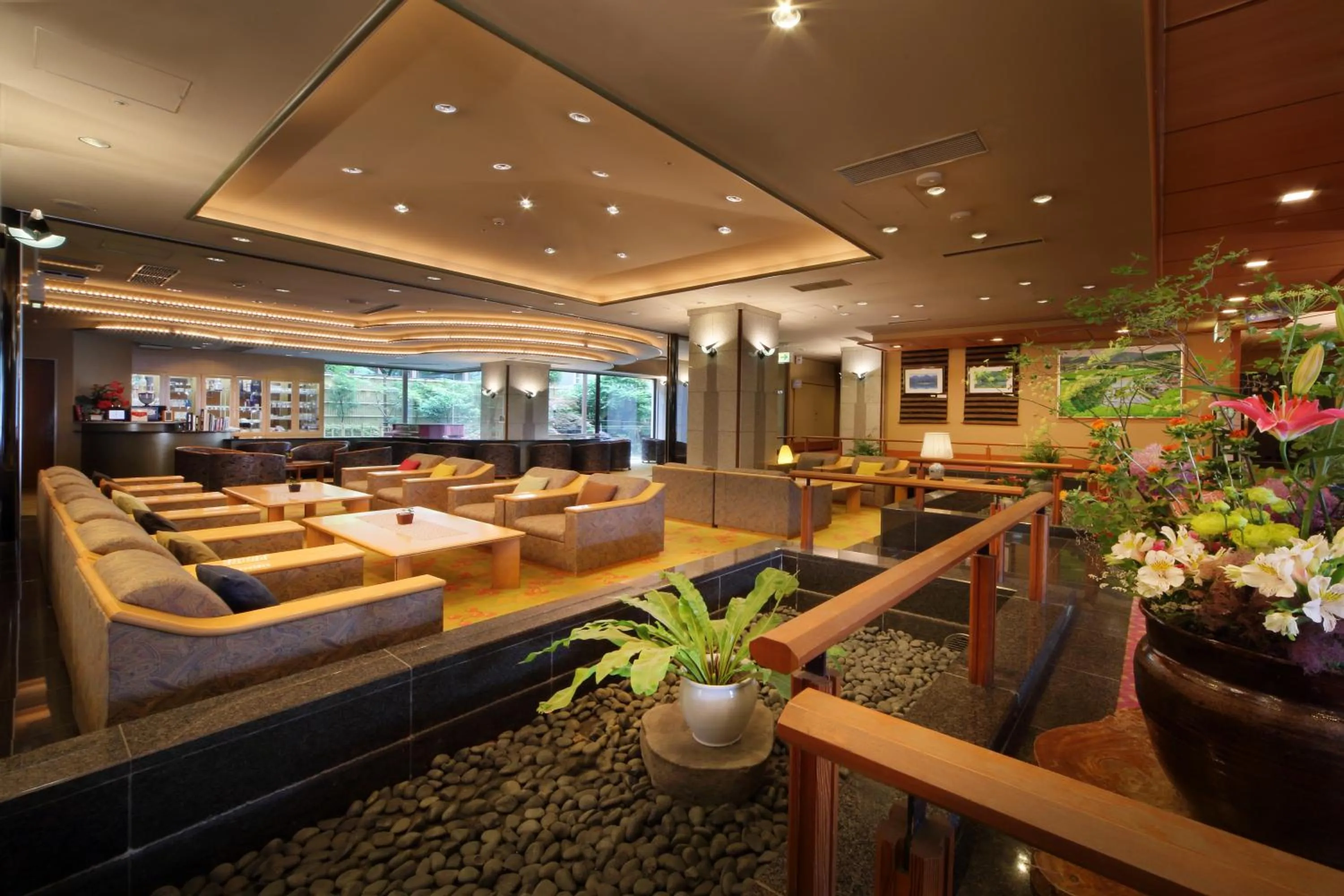Lobby or reception in Kami no yama Azumaya