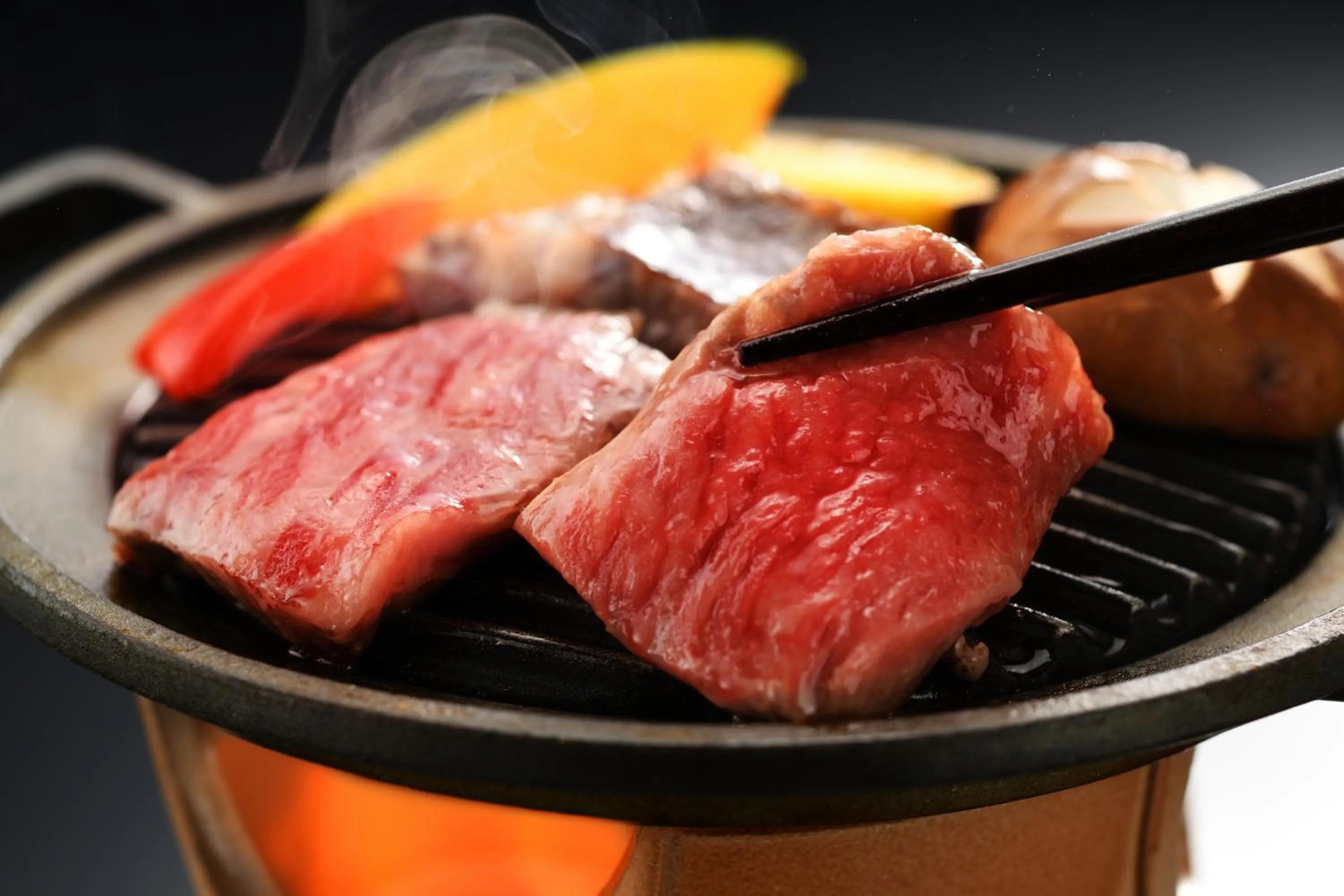 Food close-up in Kami no yama Azumaya