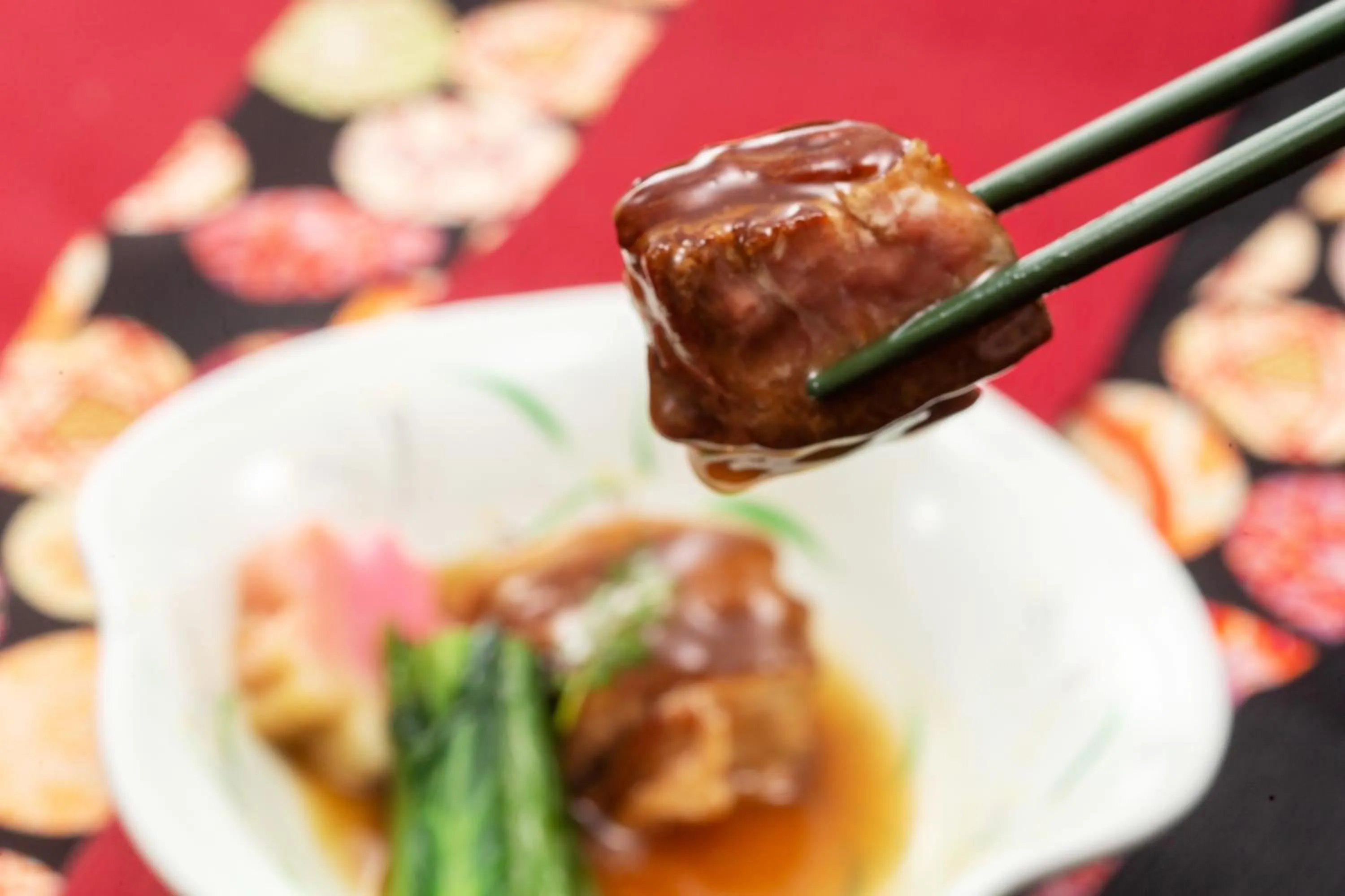 Food close-up in Kami no yama Azumaya