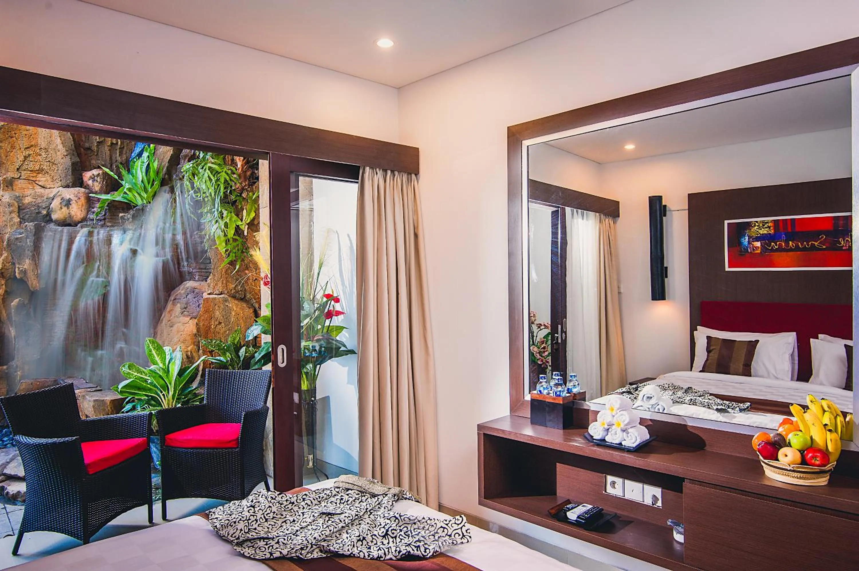 Bed in The Swaha Ubud Hotel