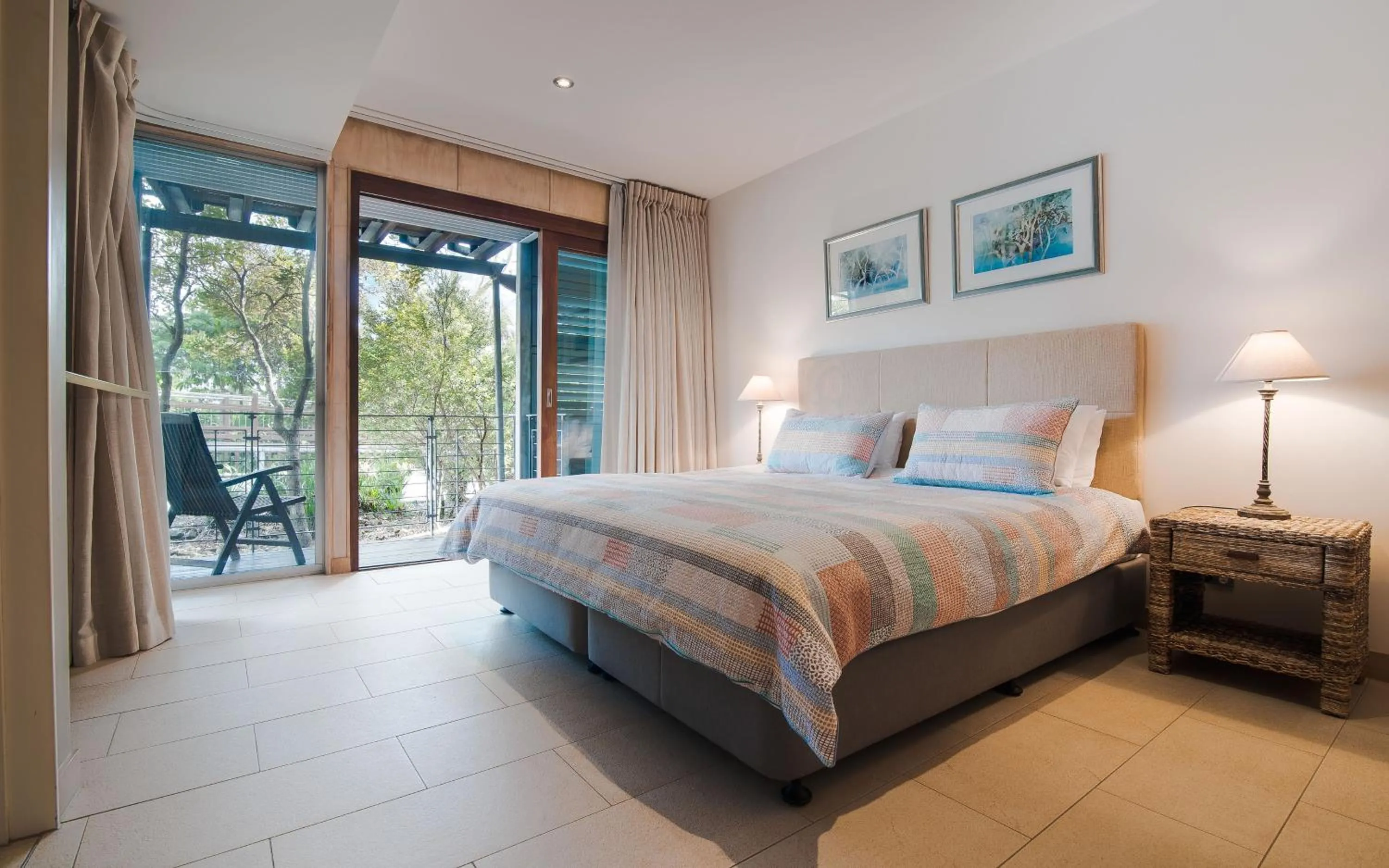 Balcony/Terrace, Bed in Noosa Residences