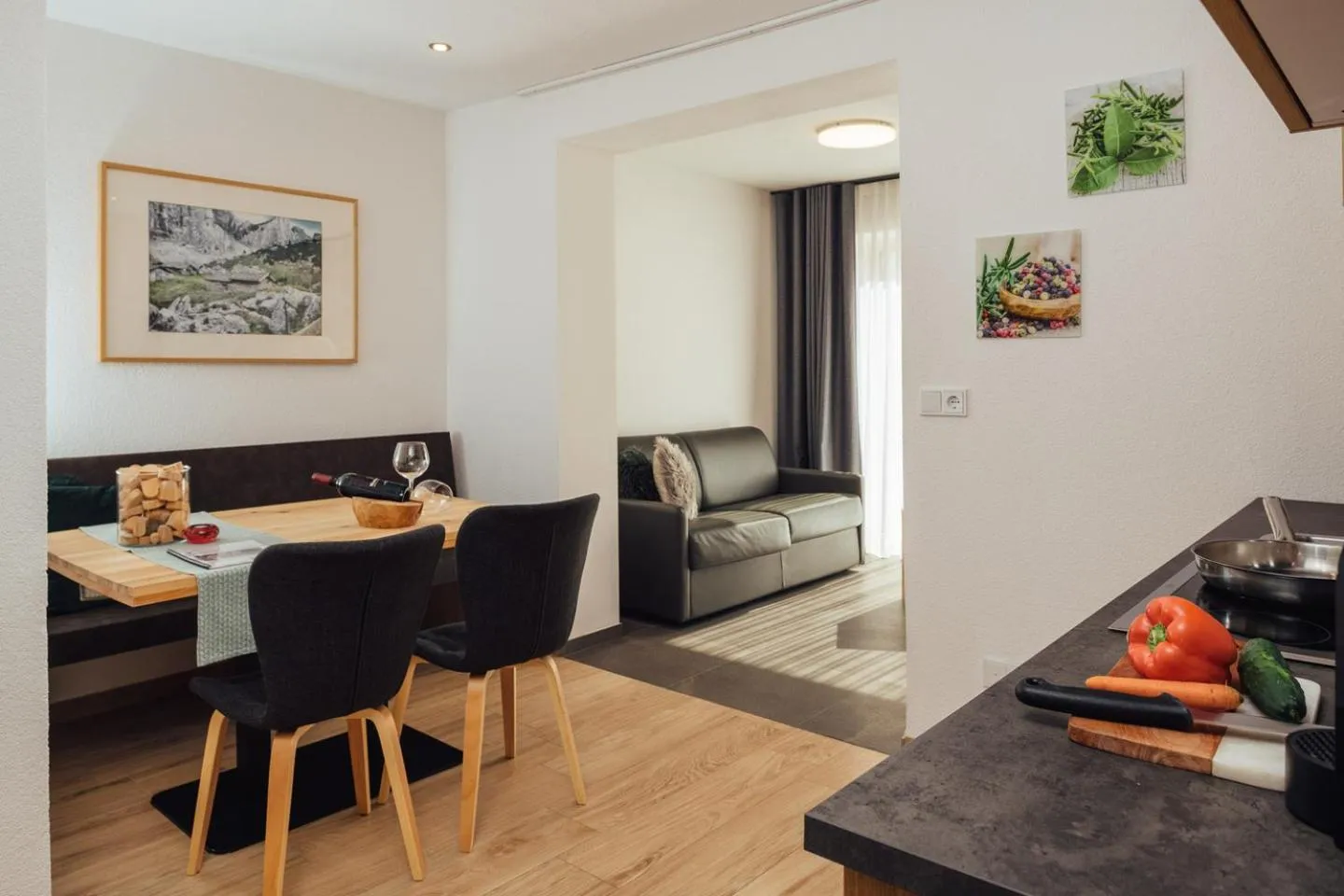 Kitchen or kitchenette in Haus Piz Lad