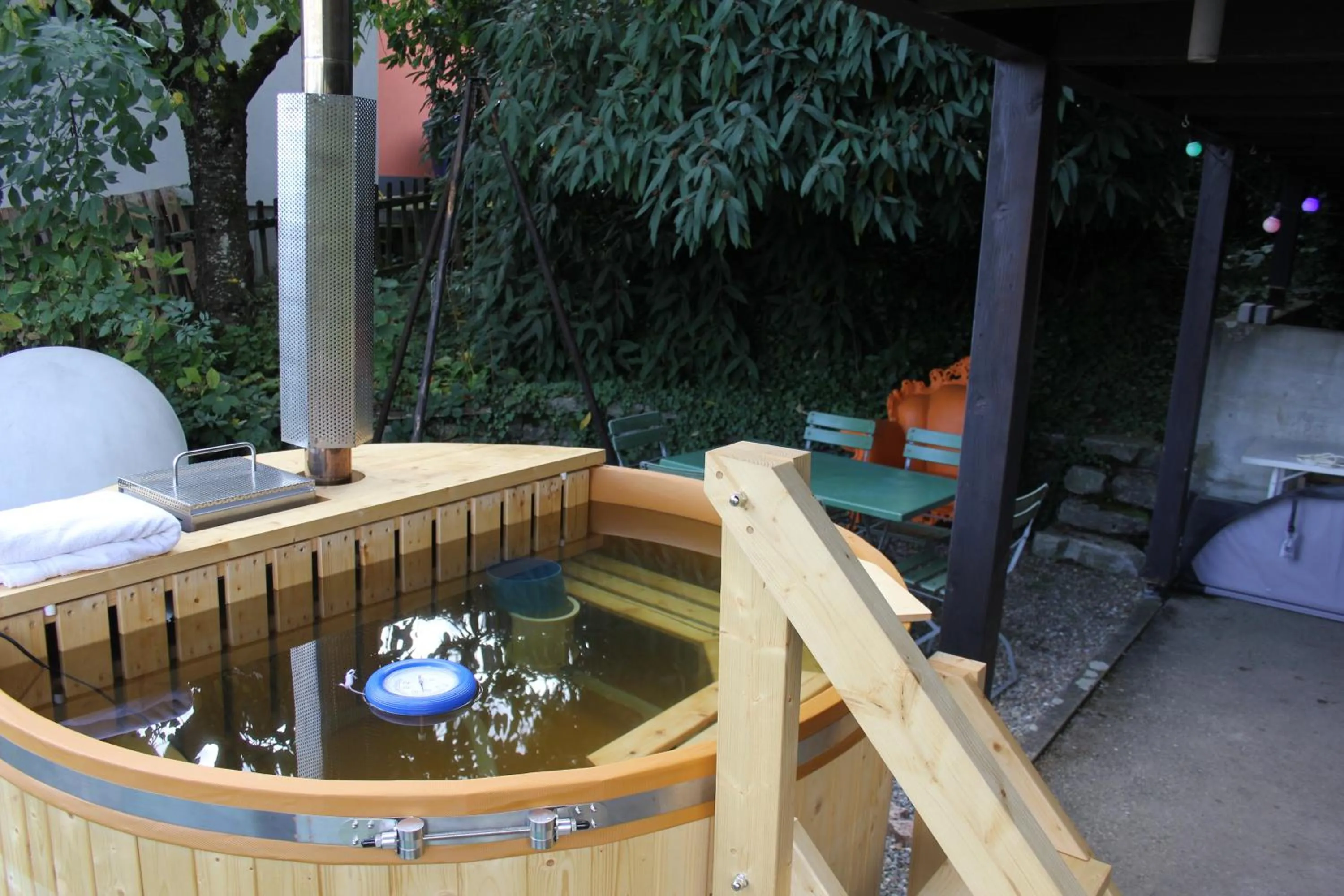 Hot Tub in Haus Rosebud