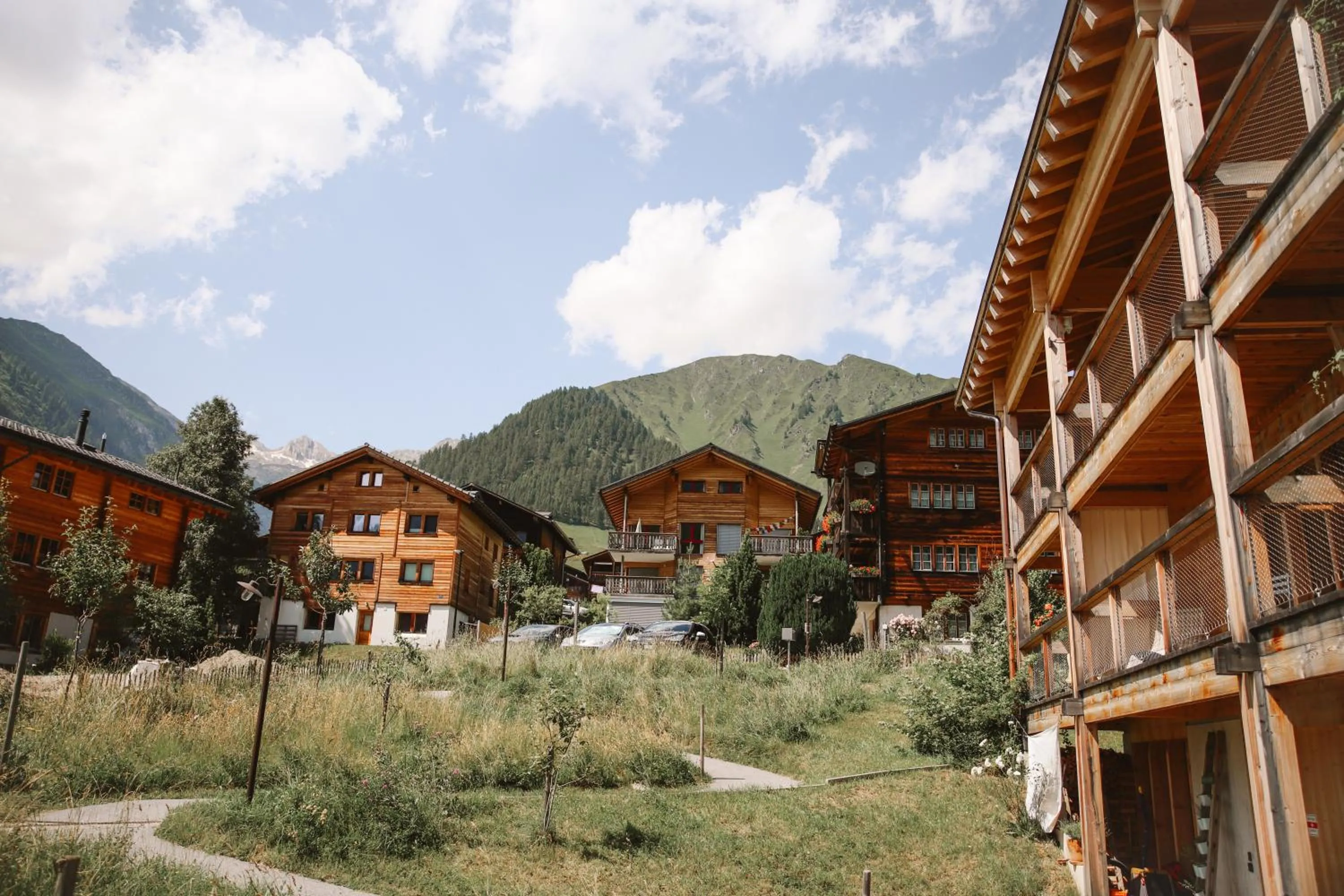 Garden in Berglodge Goms (Hotel)