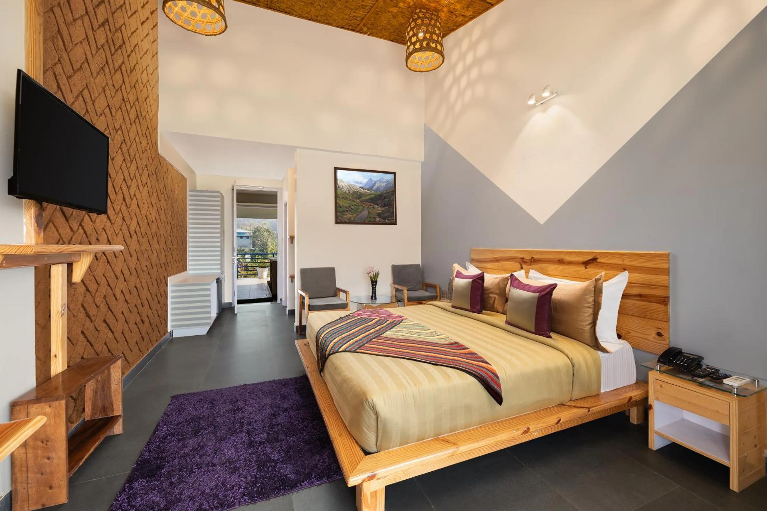 Bed in juSTa Lazy Haven Corbett, Uttarakhand