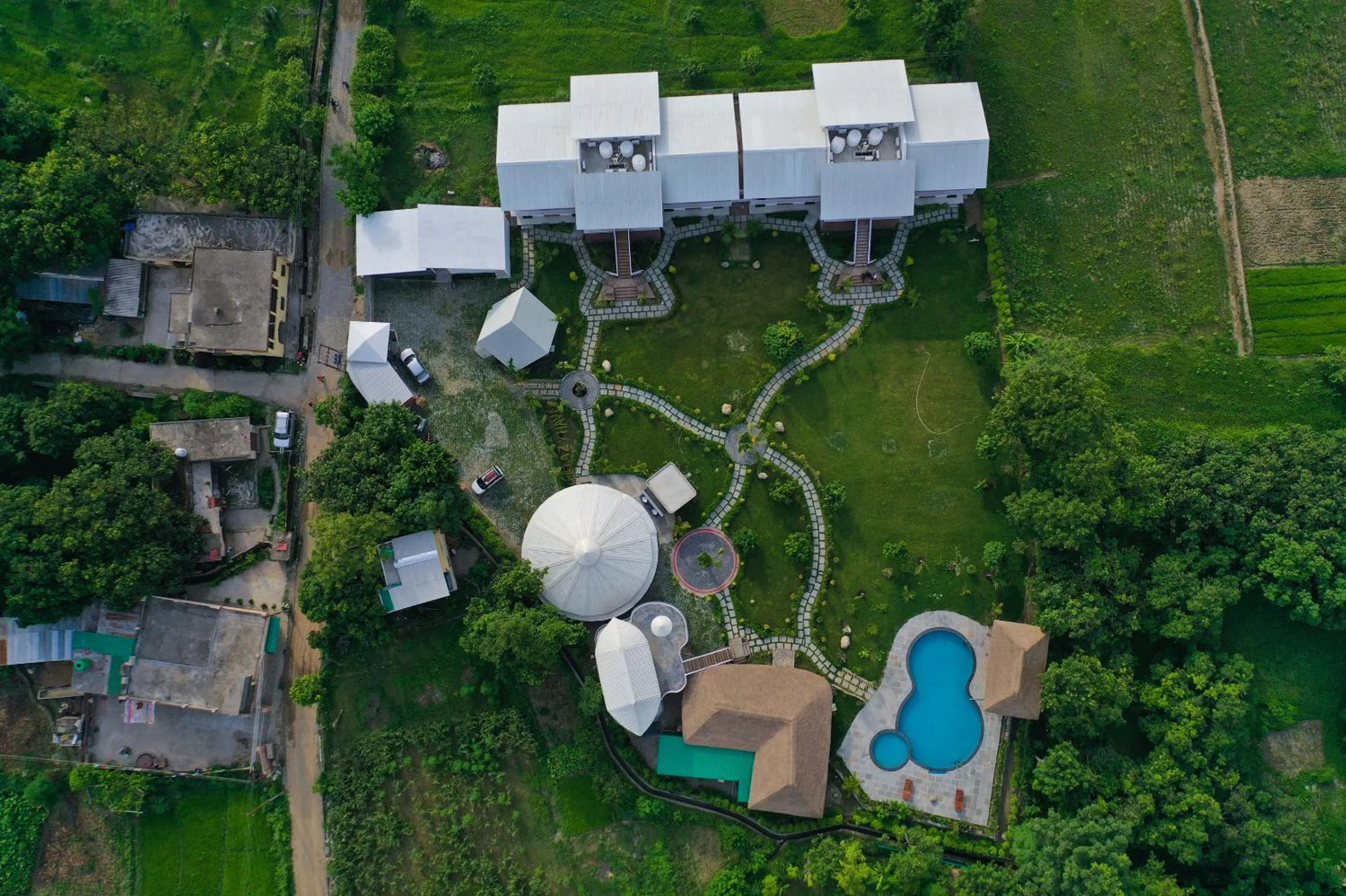 Property building in juSTa Lazy Haven Corbett, Uttarakhand