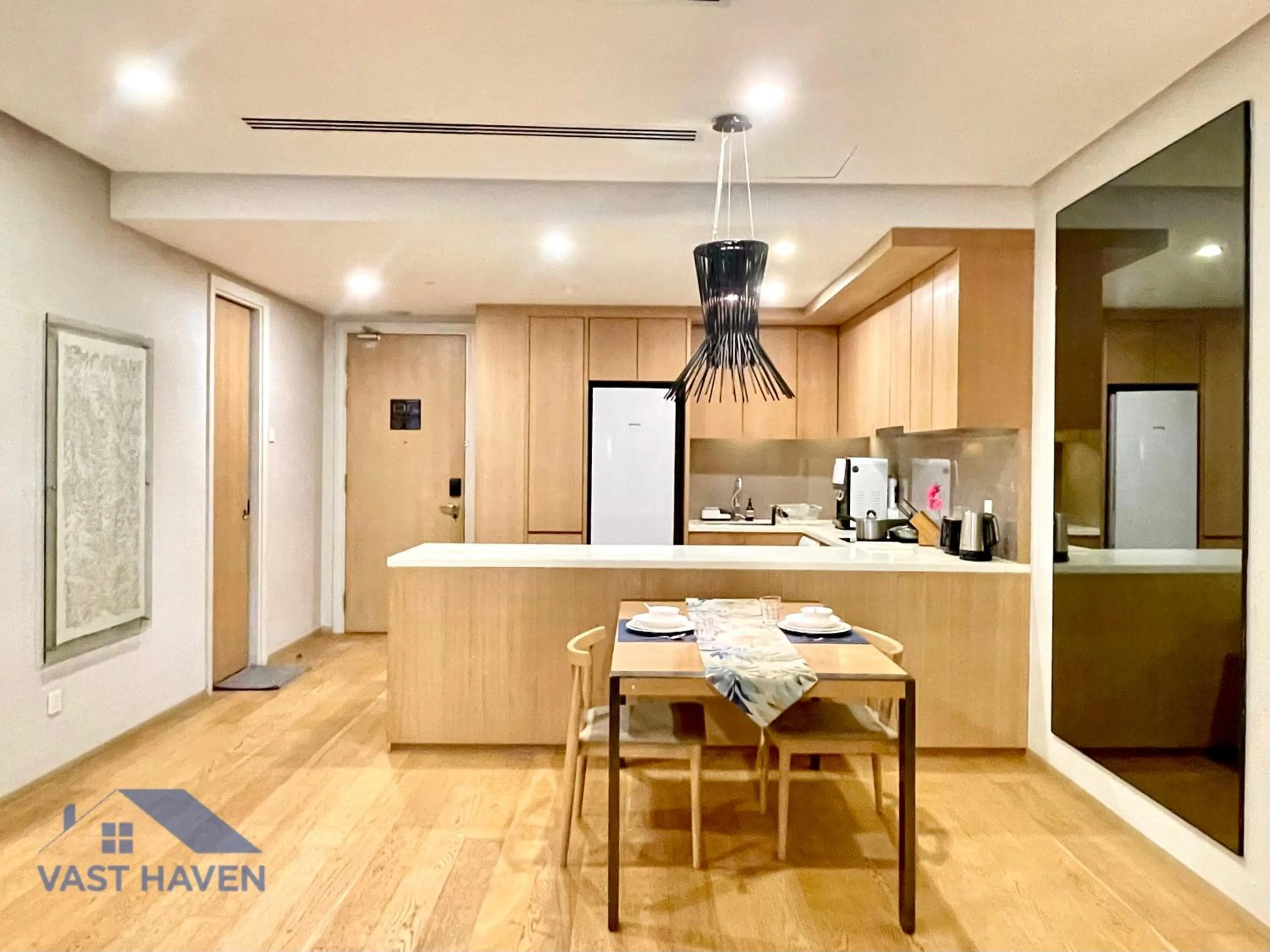 Kitchen or kitchenette in 188 Suites KLCC by VastHaven