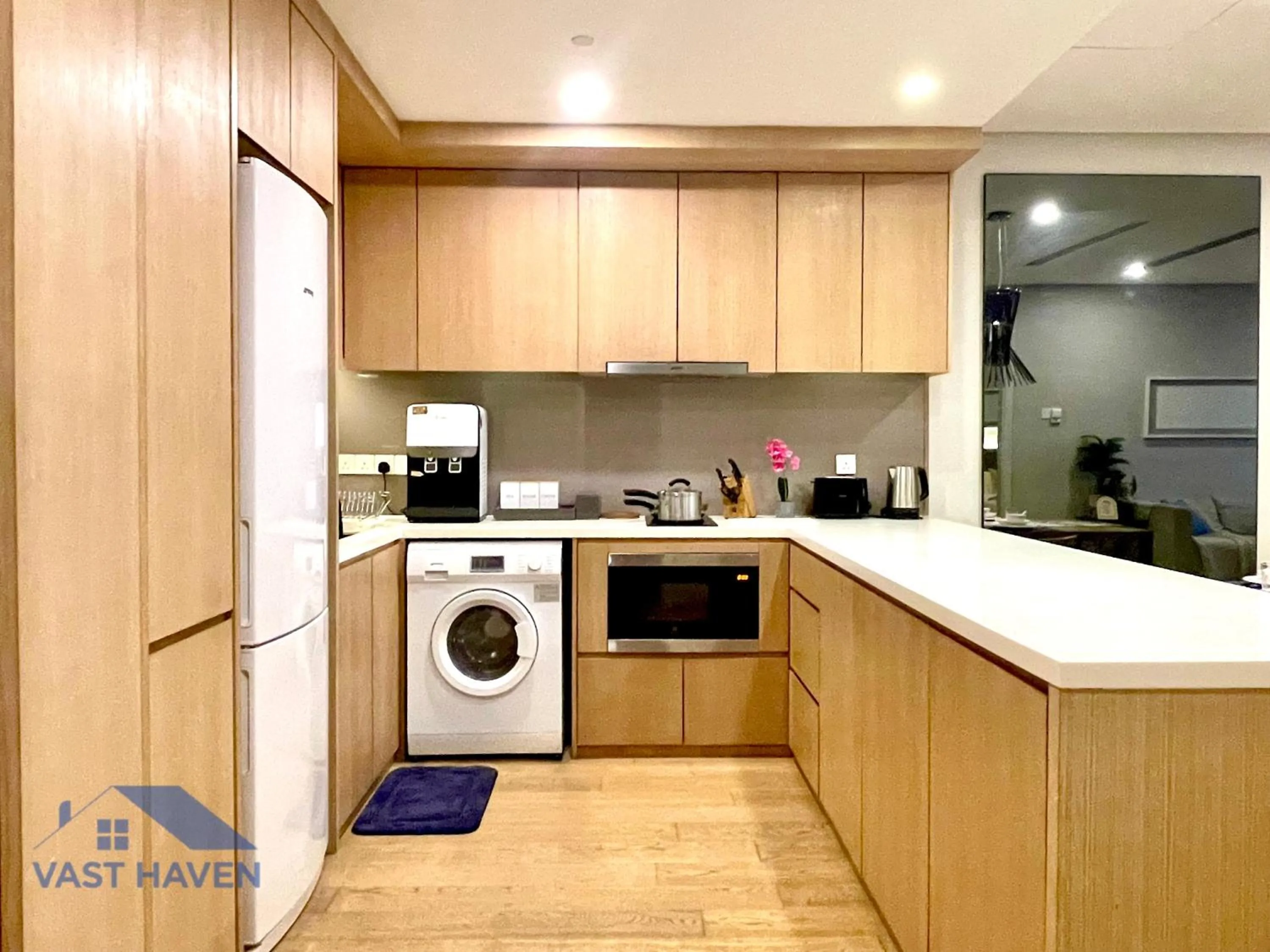 Kitchen or kitchenette in 188 Suites KLCC by VastHaven