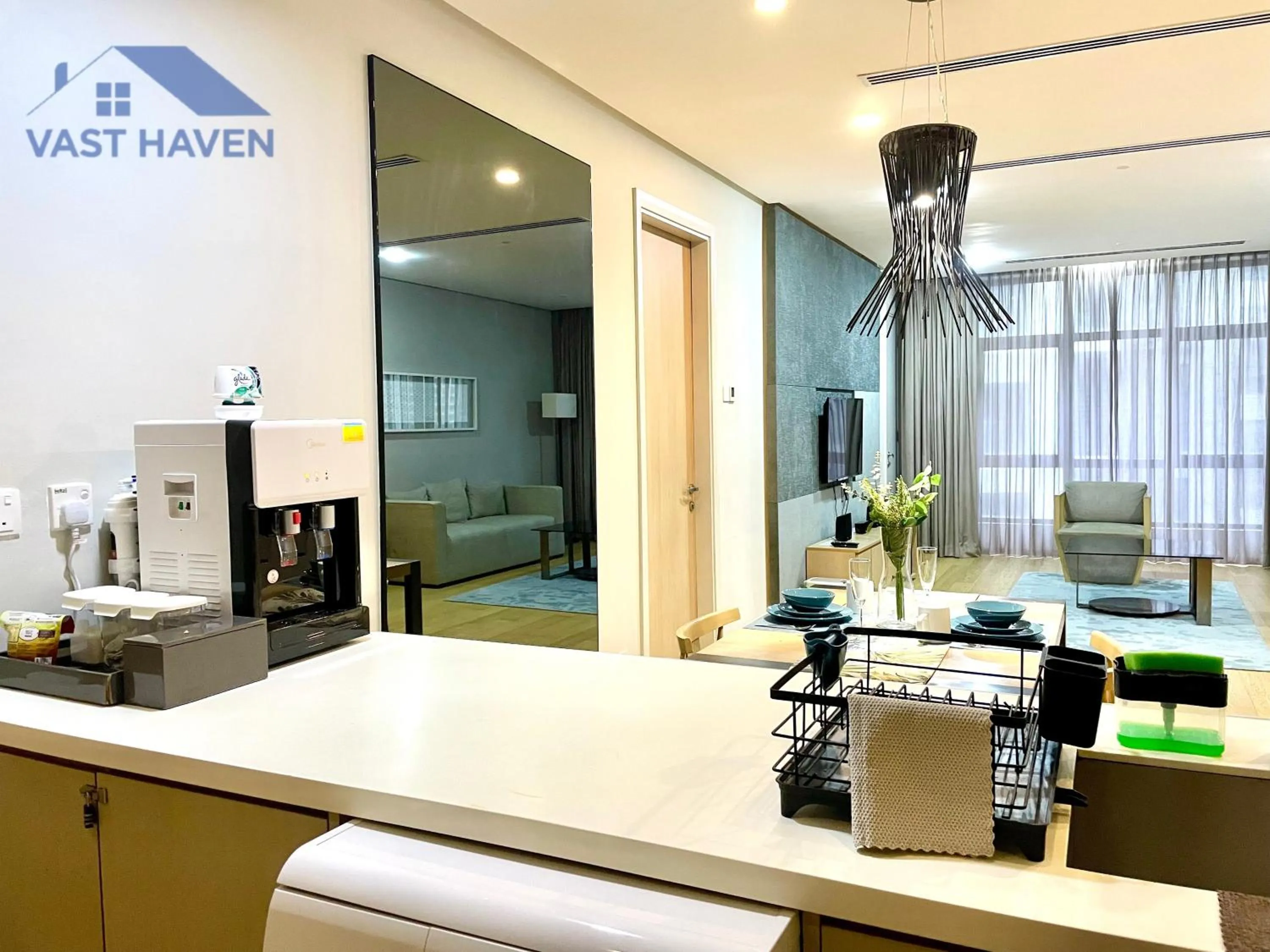 Kitchen or kitchenette in 188 Suites KLCC by VastHaven