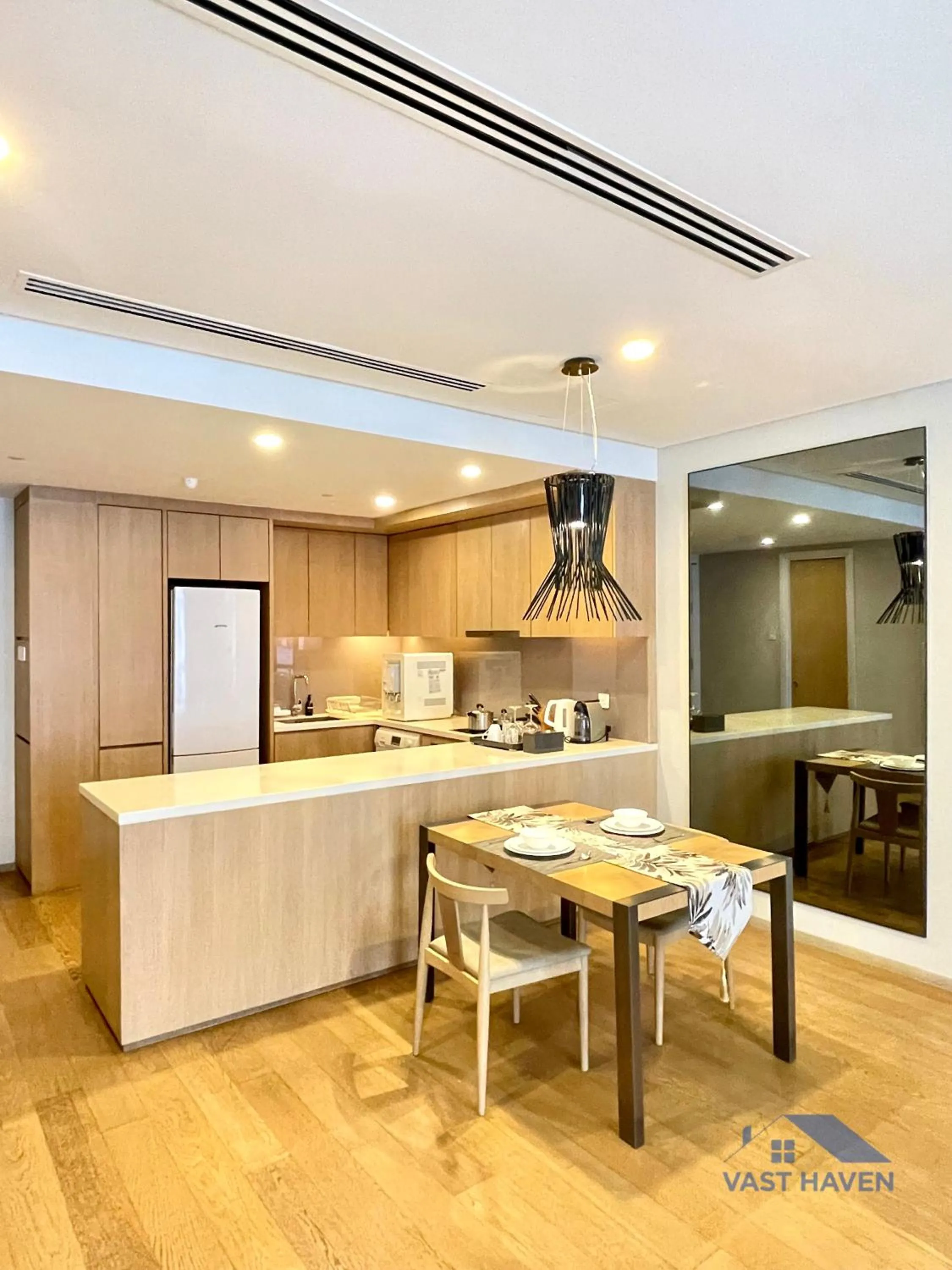 Kitchen or kitchenette in 188 Suites KLCC by VastHaven