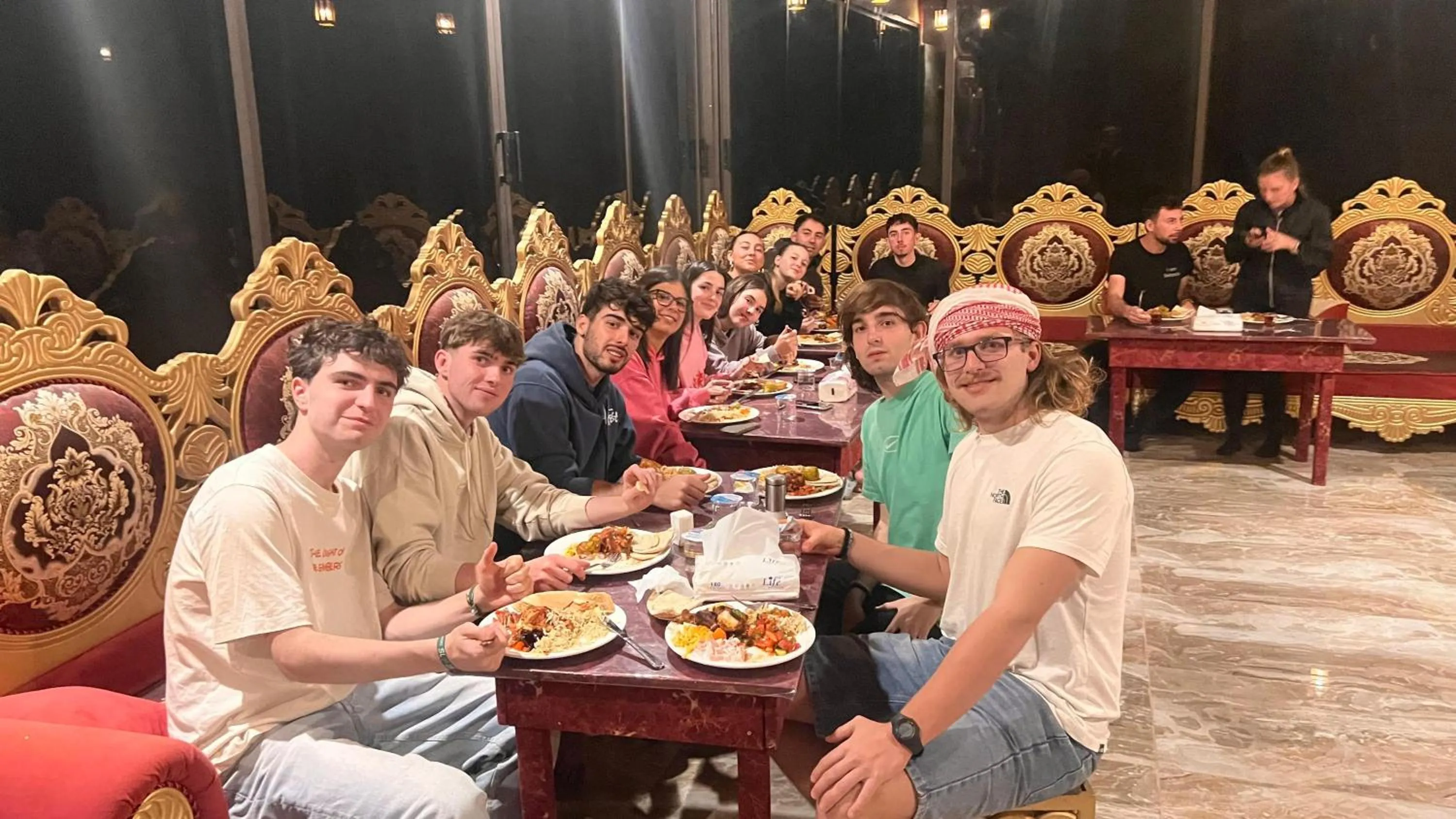 People in Wadirum winter