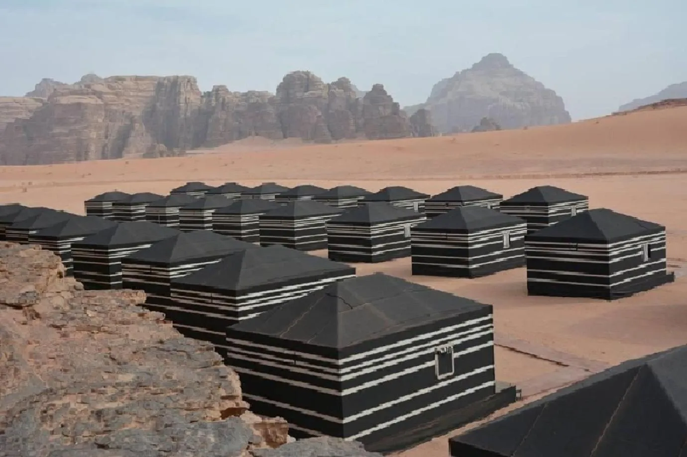 Property building in Wadirum winter