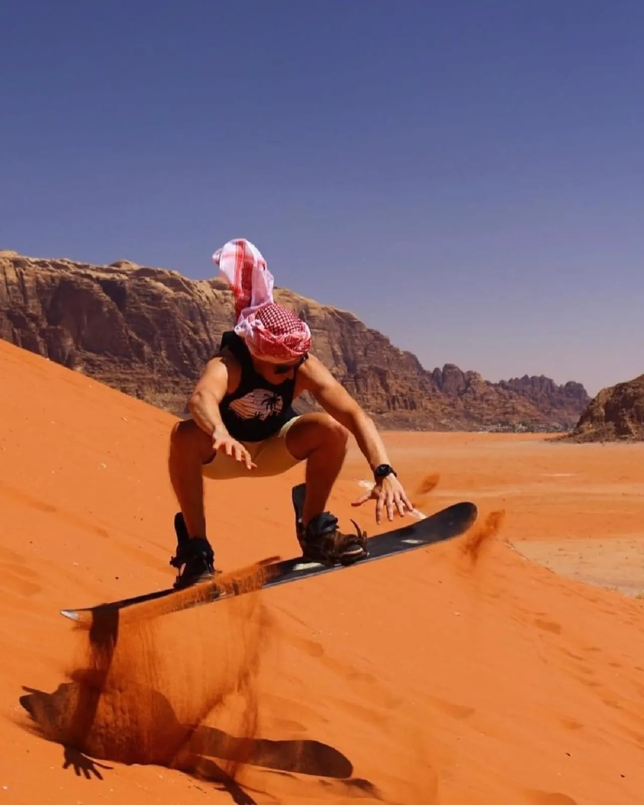 Natural landscape in Wadirum winter