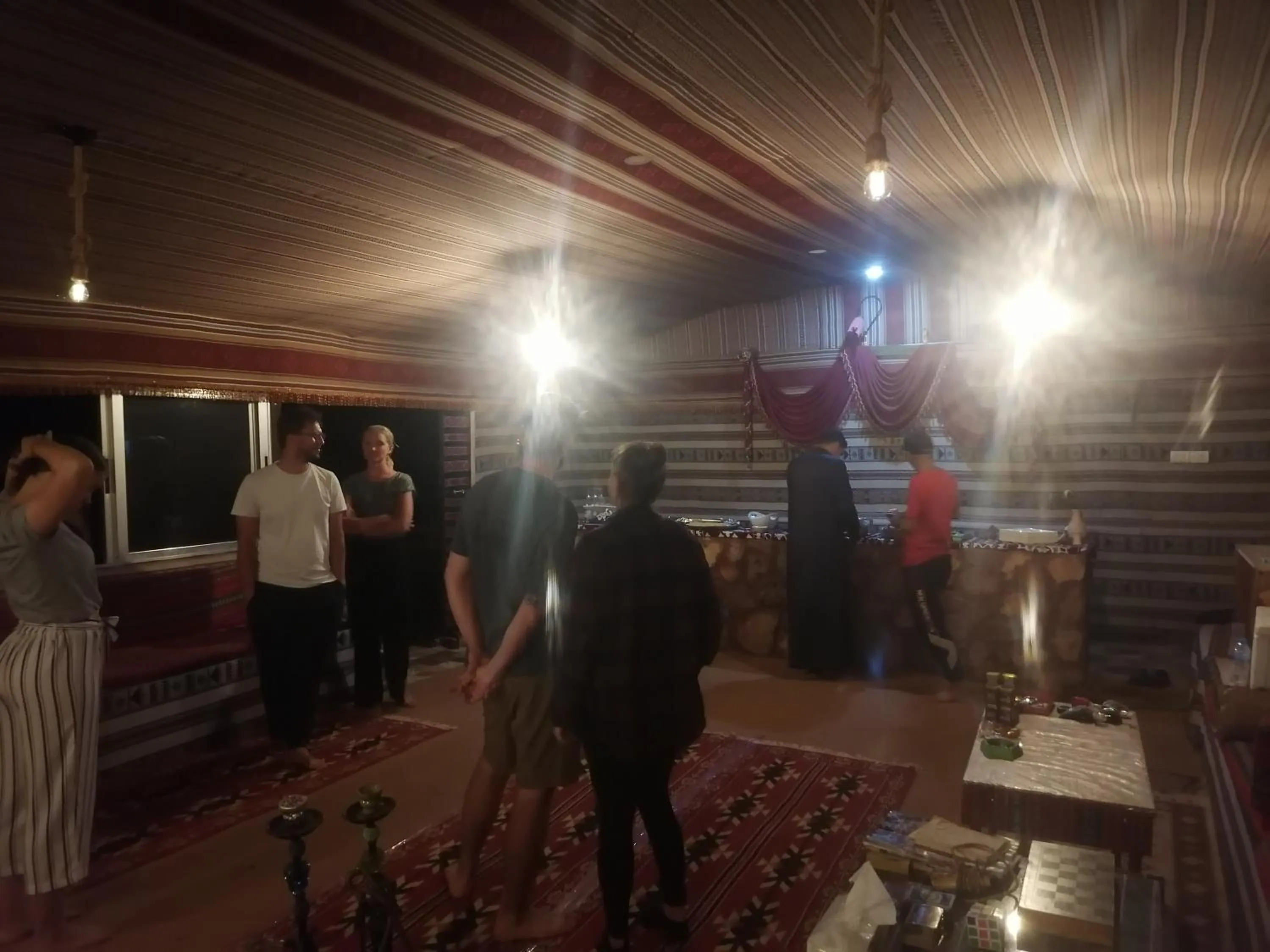 People in Wadirum winter