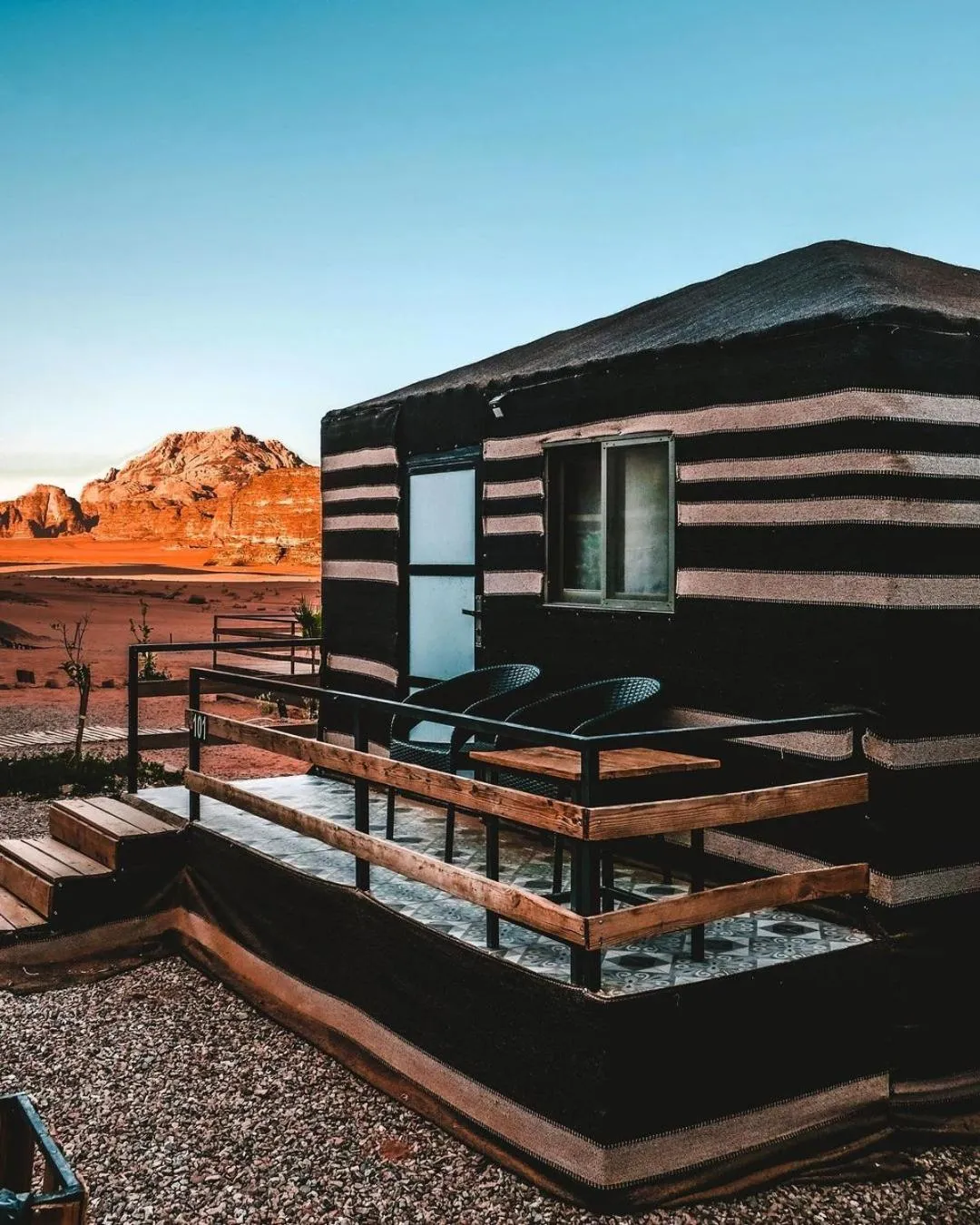 Property building in Wadirum winter