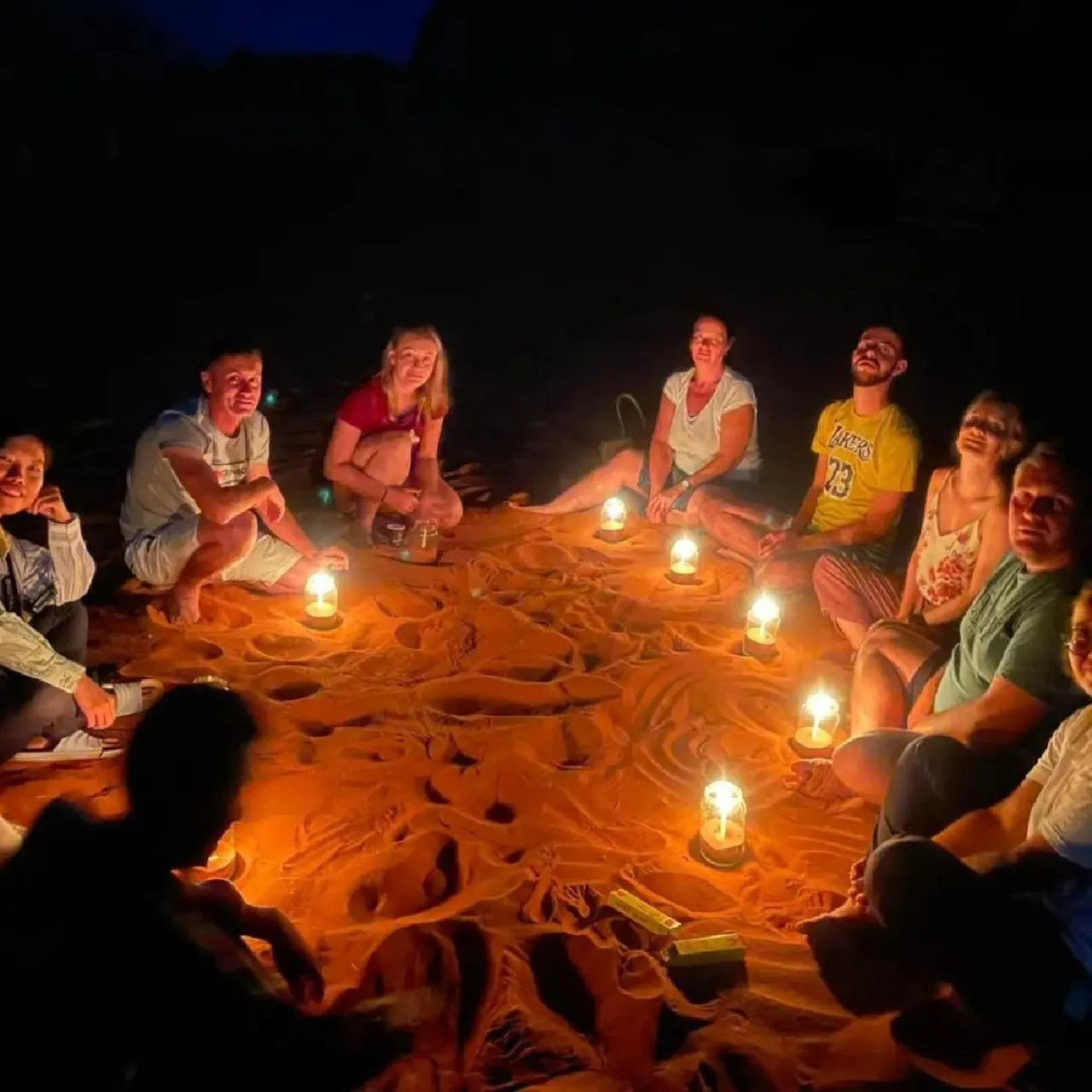 Night in Wadirum winter