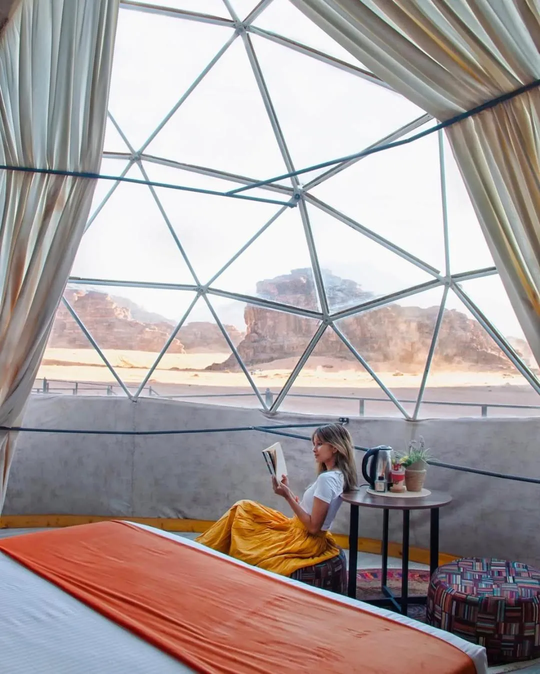 View (from property/room), Bed in Wadirum winter