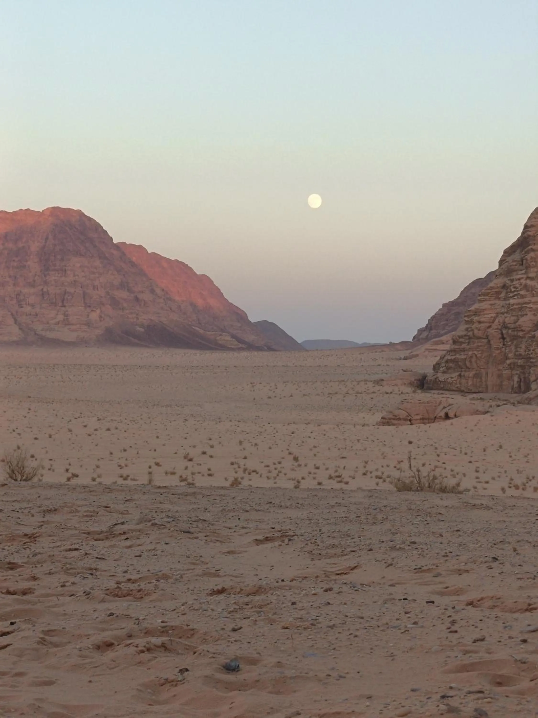 Natural landscape in Wadirum winter