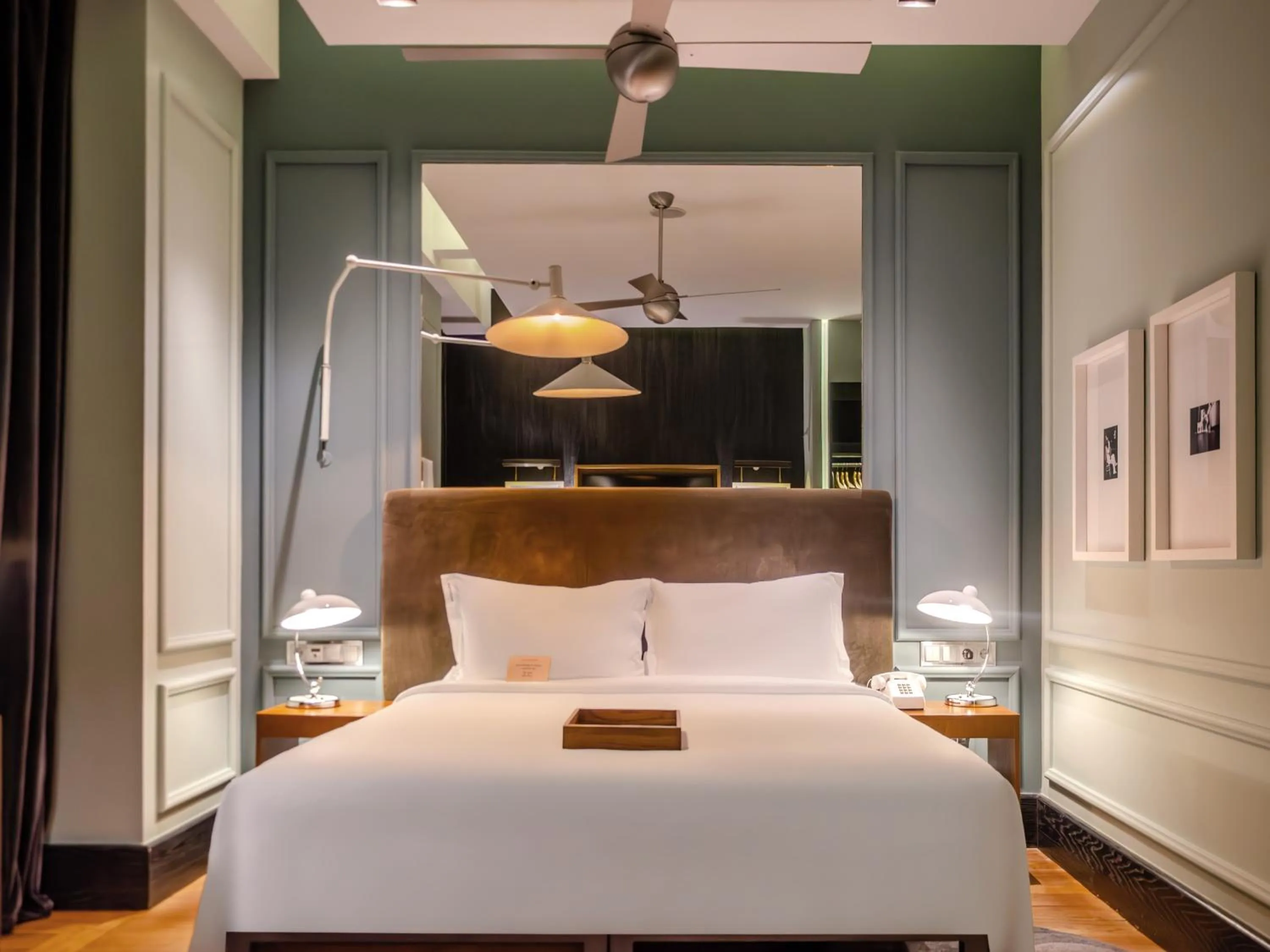 Decorative detail, Bed in Browns Central Hotel