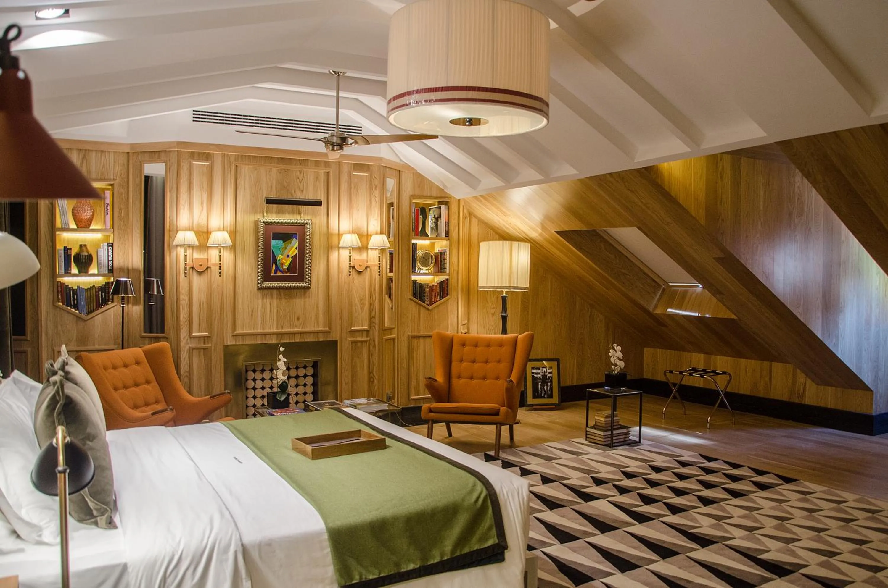 Decorative detail, Bed in Browns Central Hotel