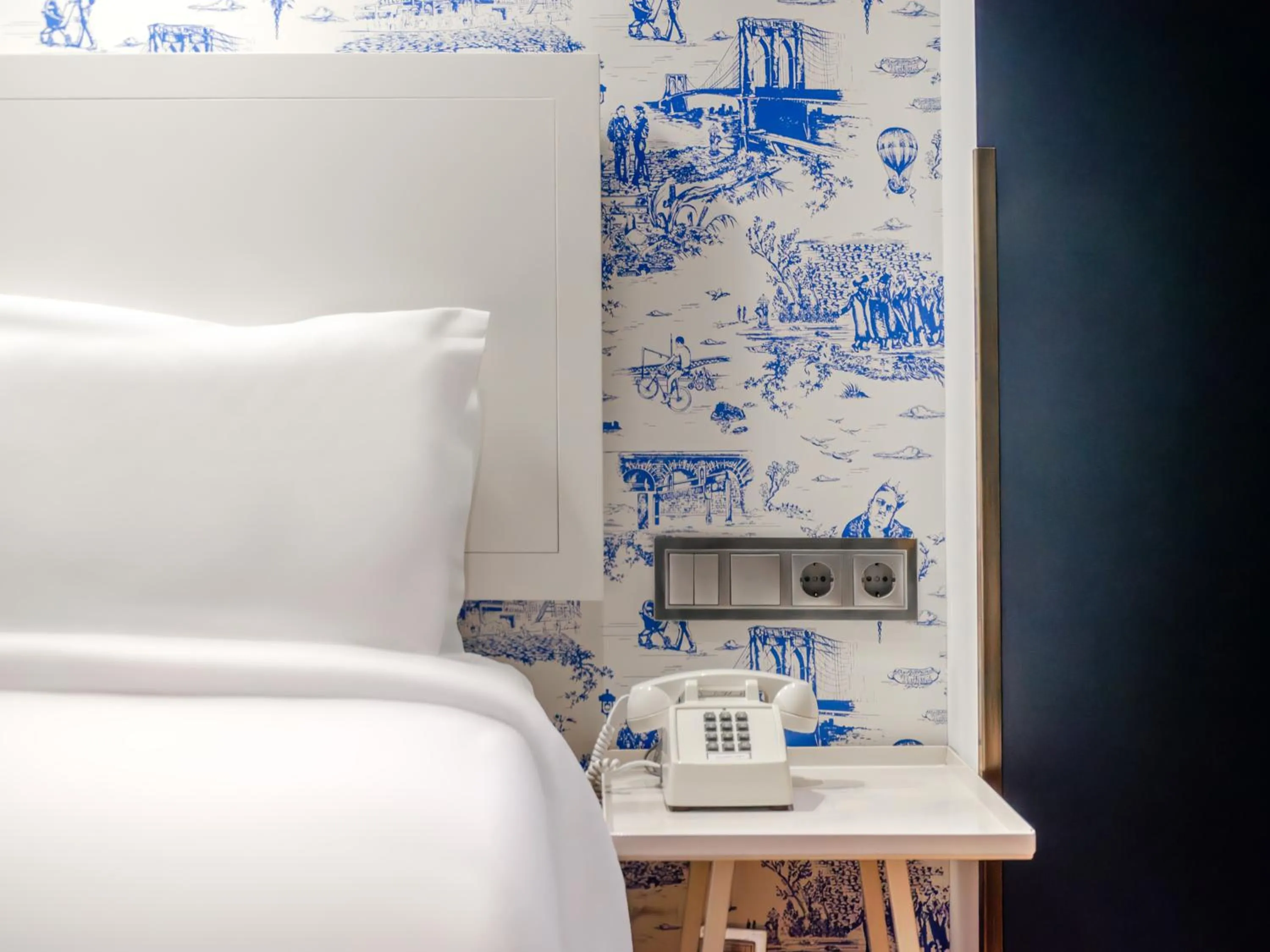 Decorative detail, Bed in Browns Central Hotel