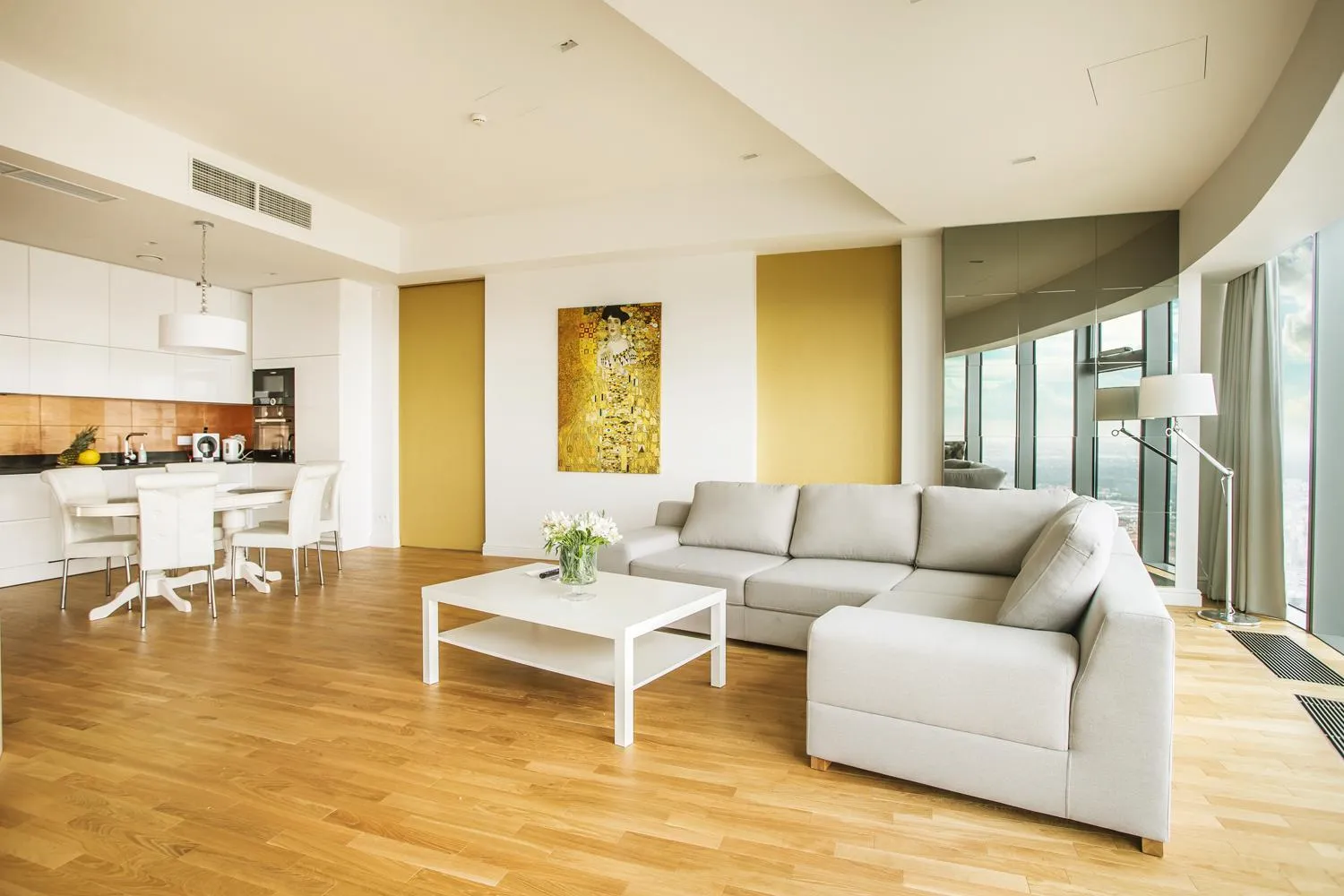 Living room in In The Sky - Apartamenty w Sky Tower