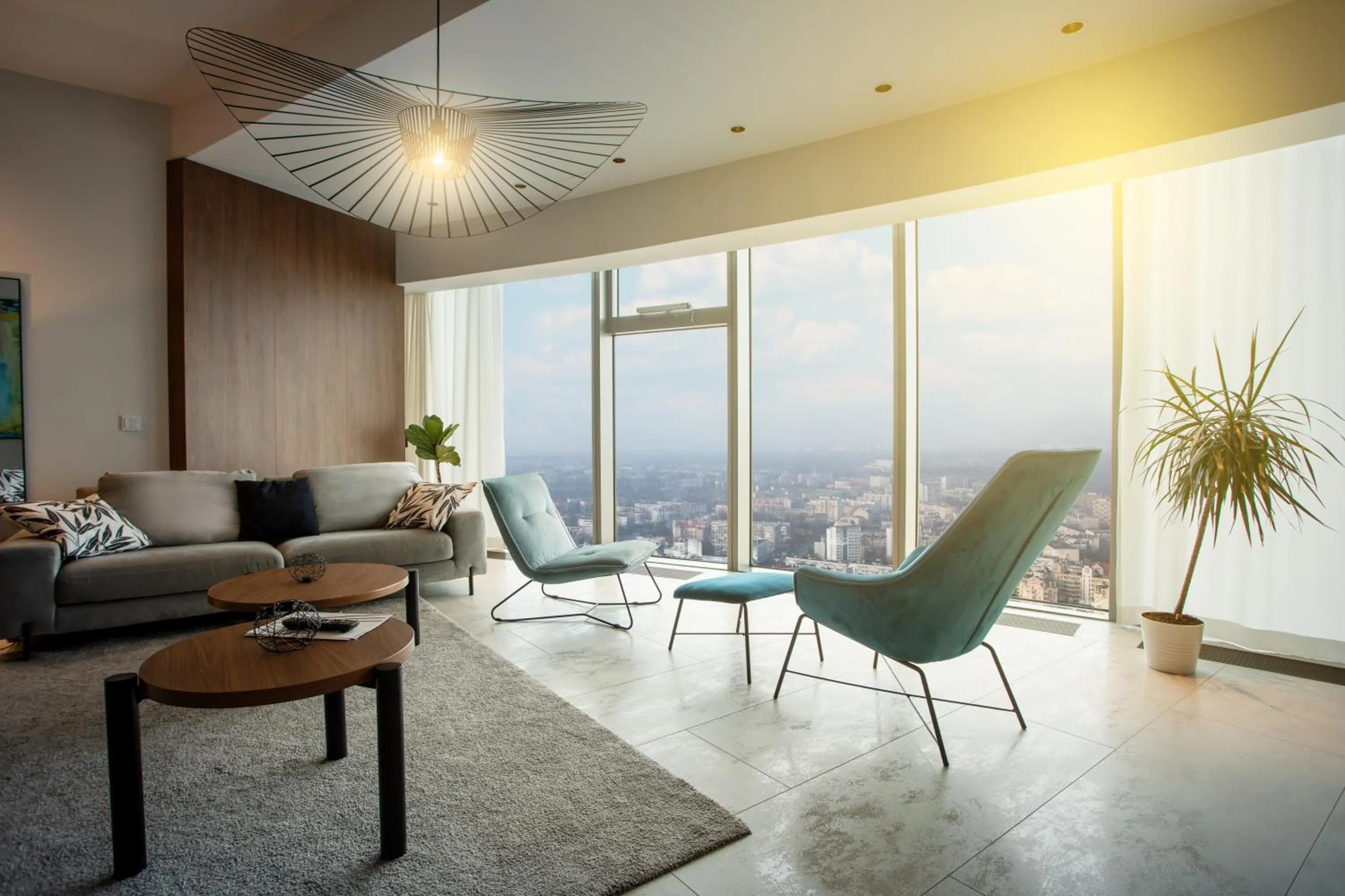 Living room in In The Sky - Apartamenty w Sky Tower