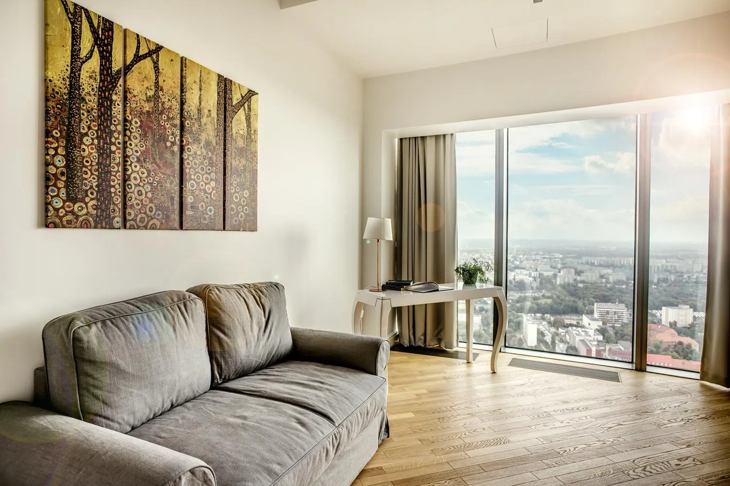 Living room in In The Sky - Apartamenty w Sky Tower