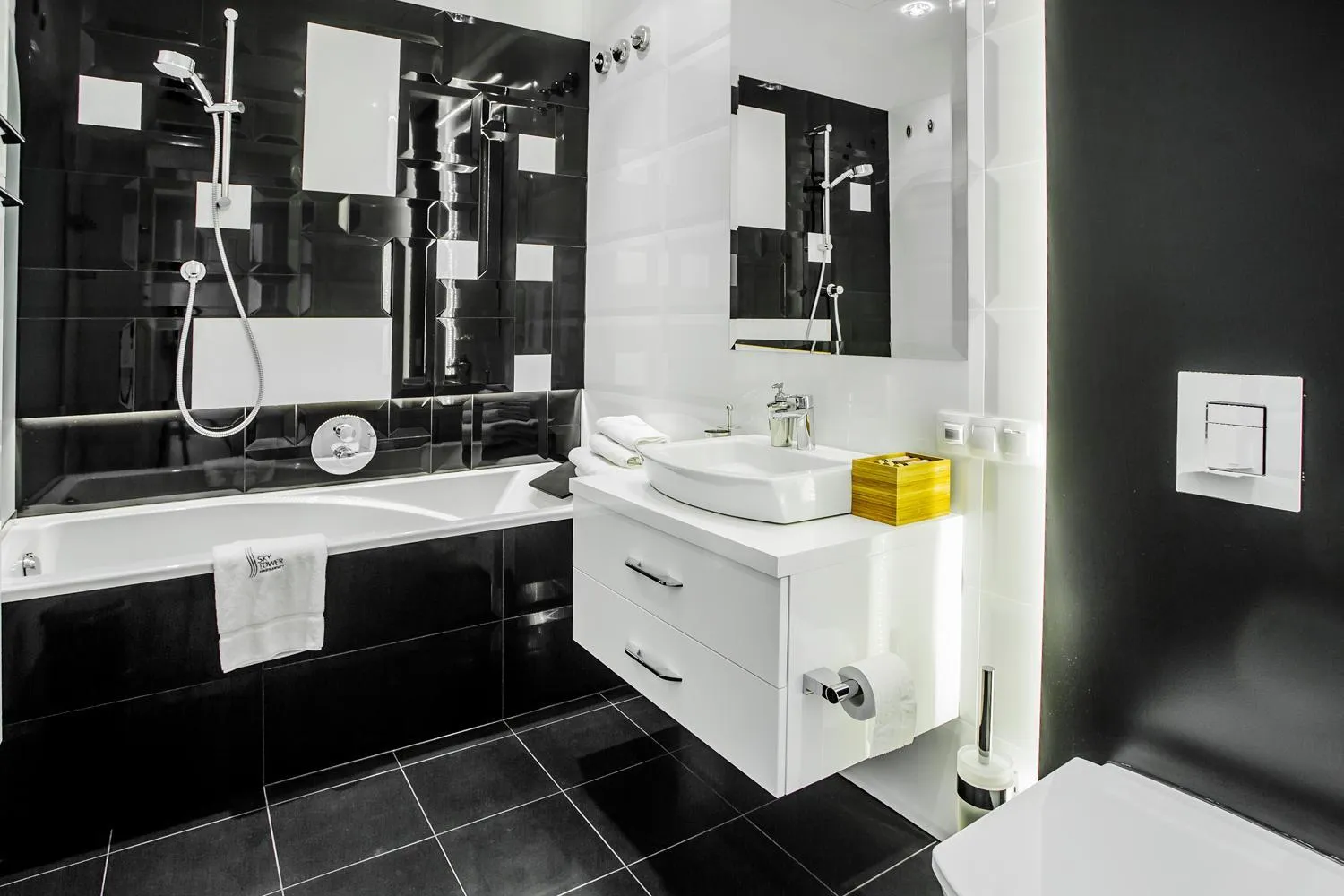 Bathroom in In The Sky - Apartamenty w Sky Tower