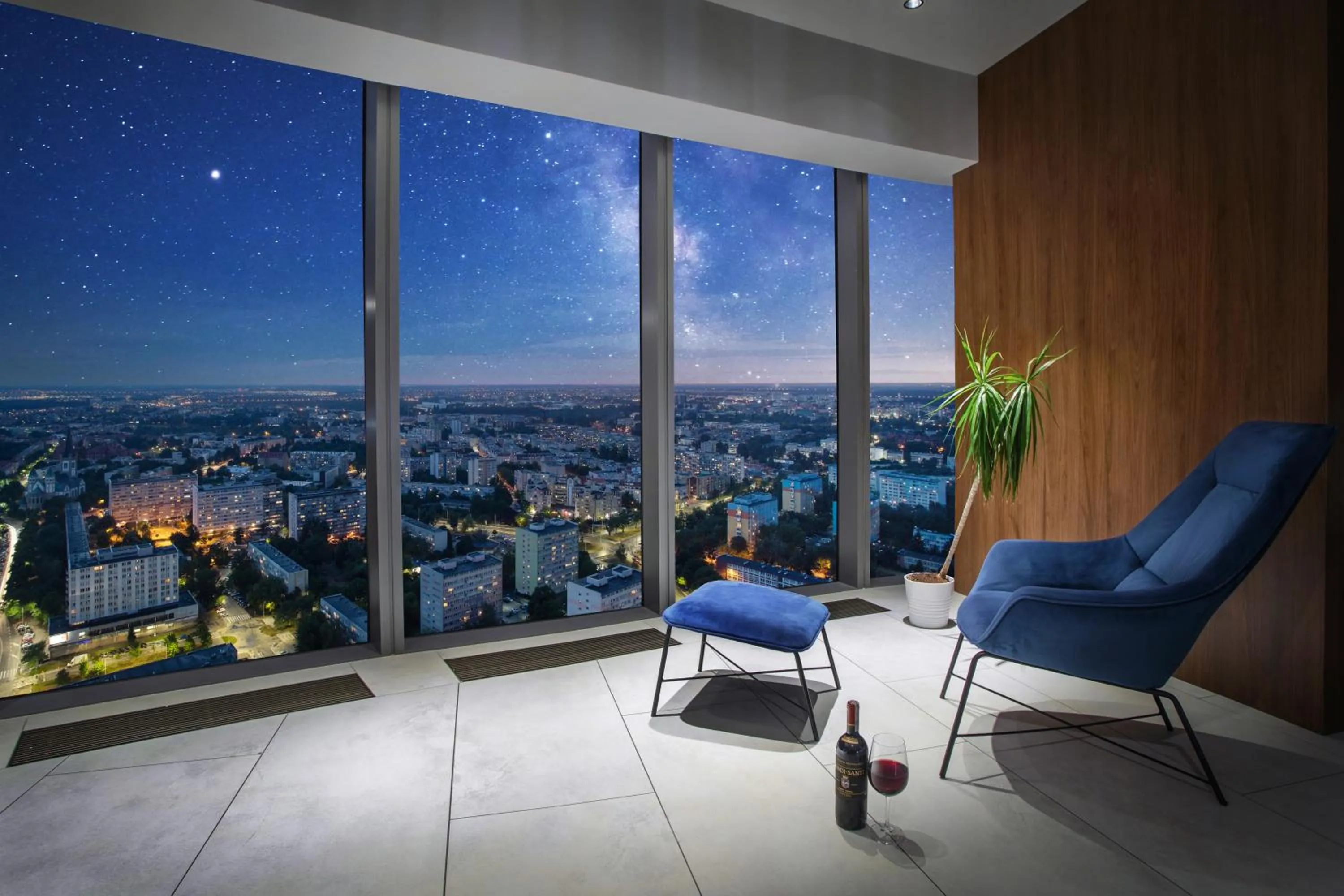 Night in In The Sky - Apartamenty w Sky Tower