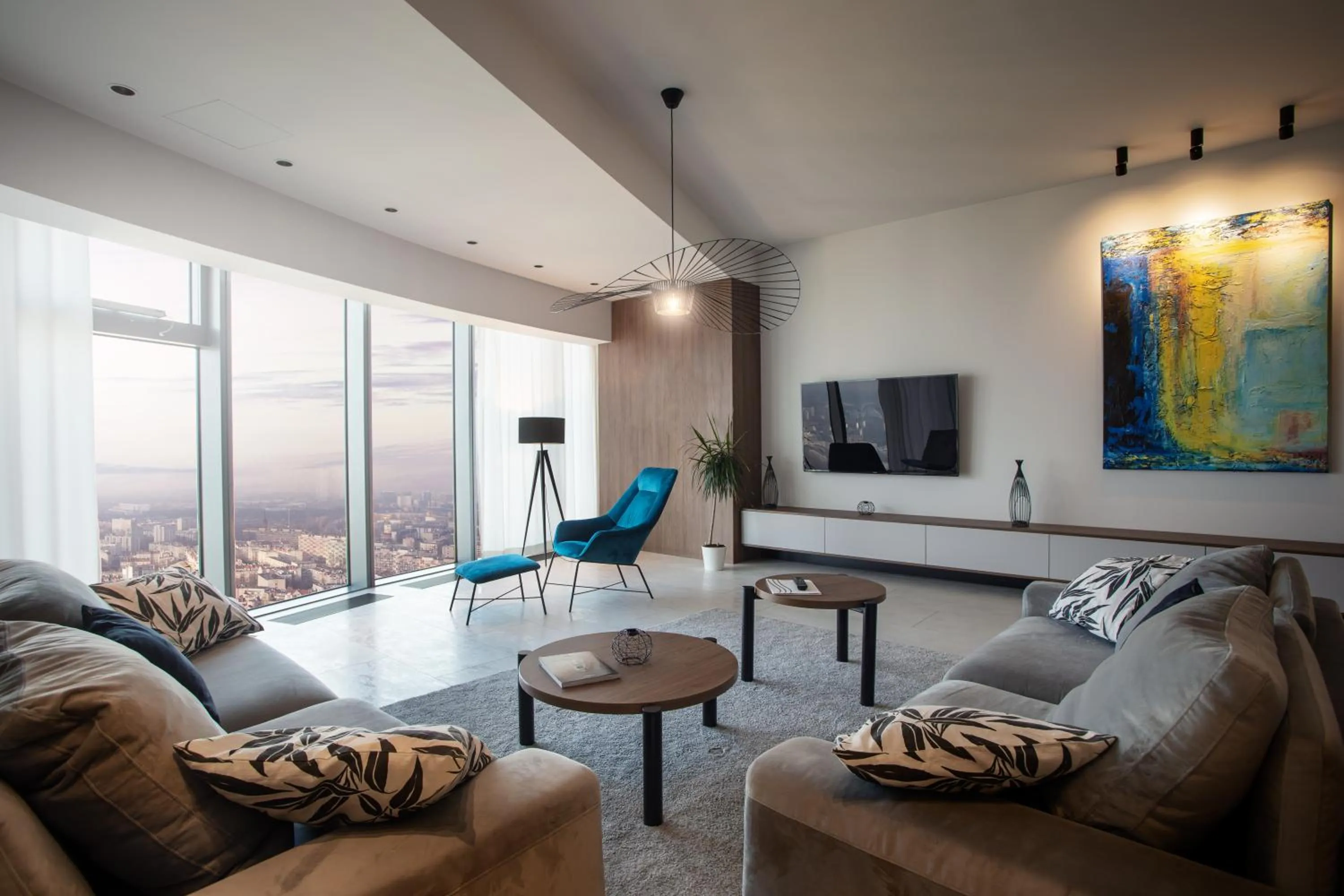 Bird's eye view in In The Sky - Apartamenty w Sky Tower