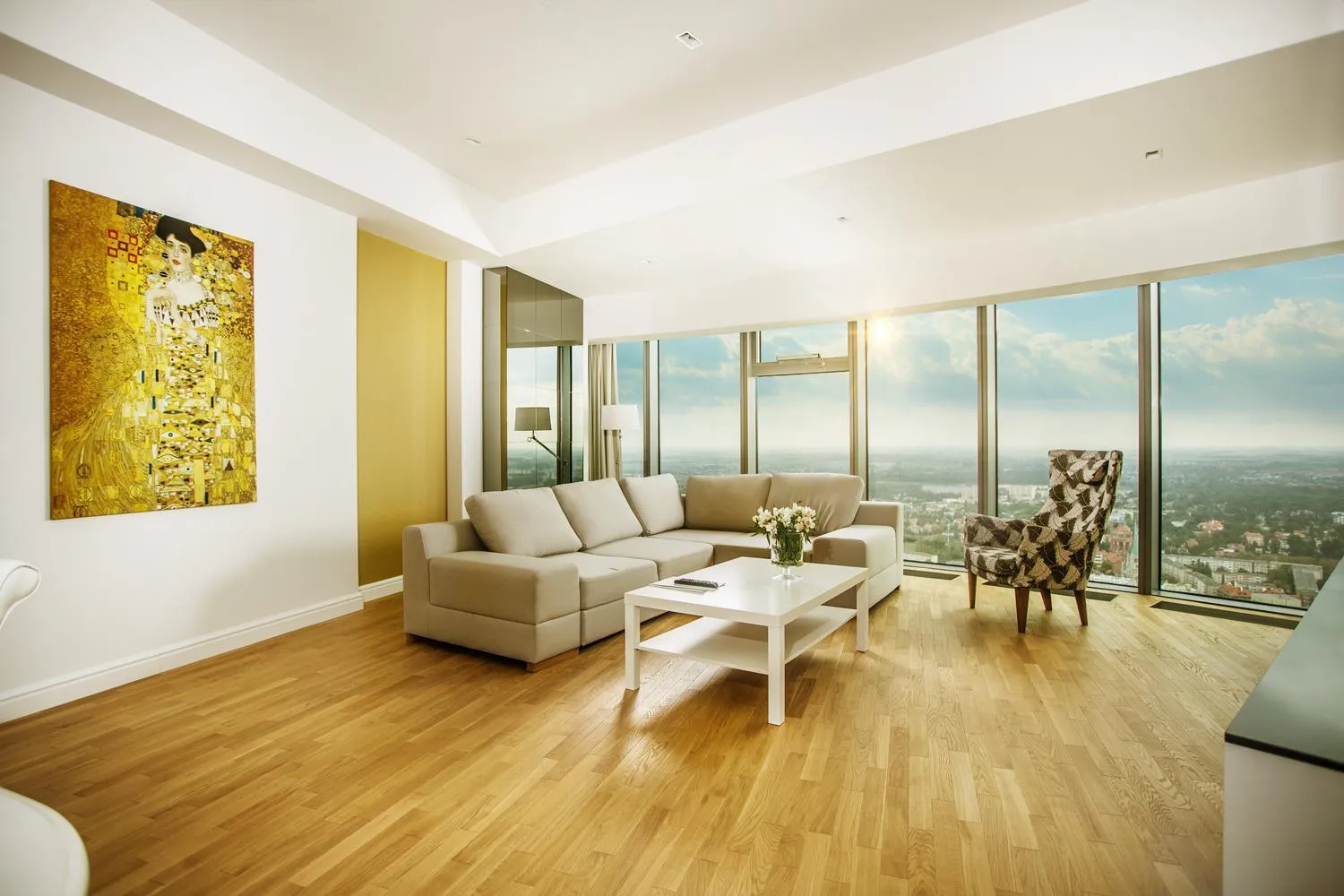 Living room in In The Sky - Apartamenty w Sky Tower