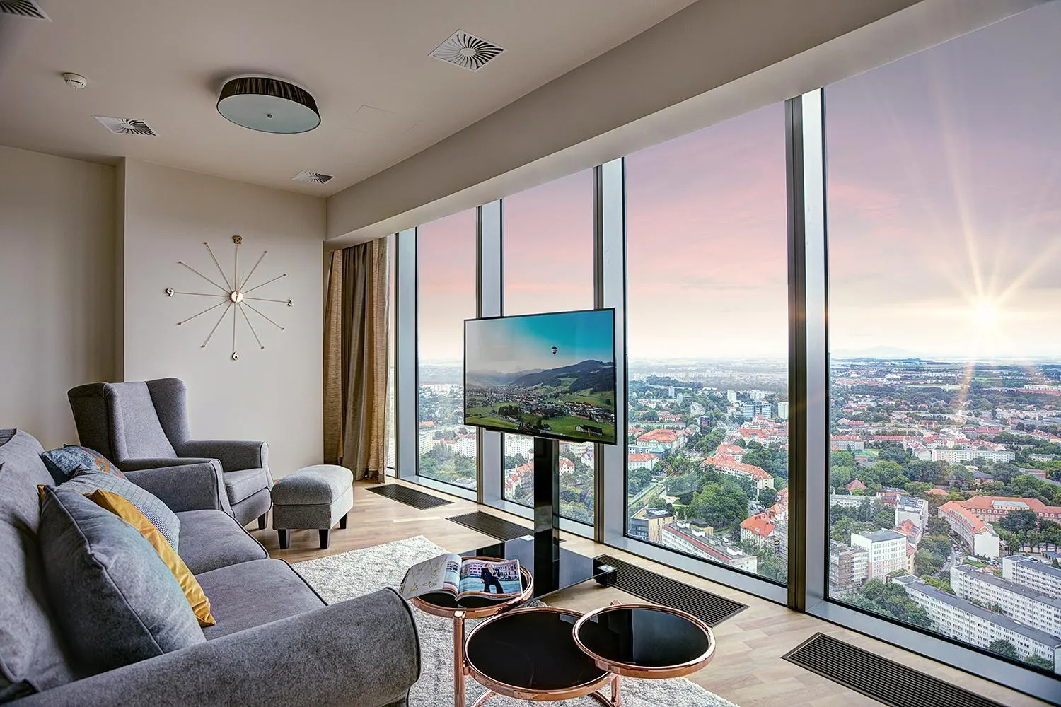 Seating area in In The Sky - Apartamenty w Sky Tower