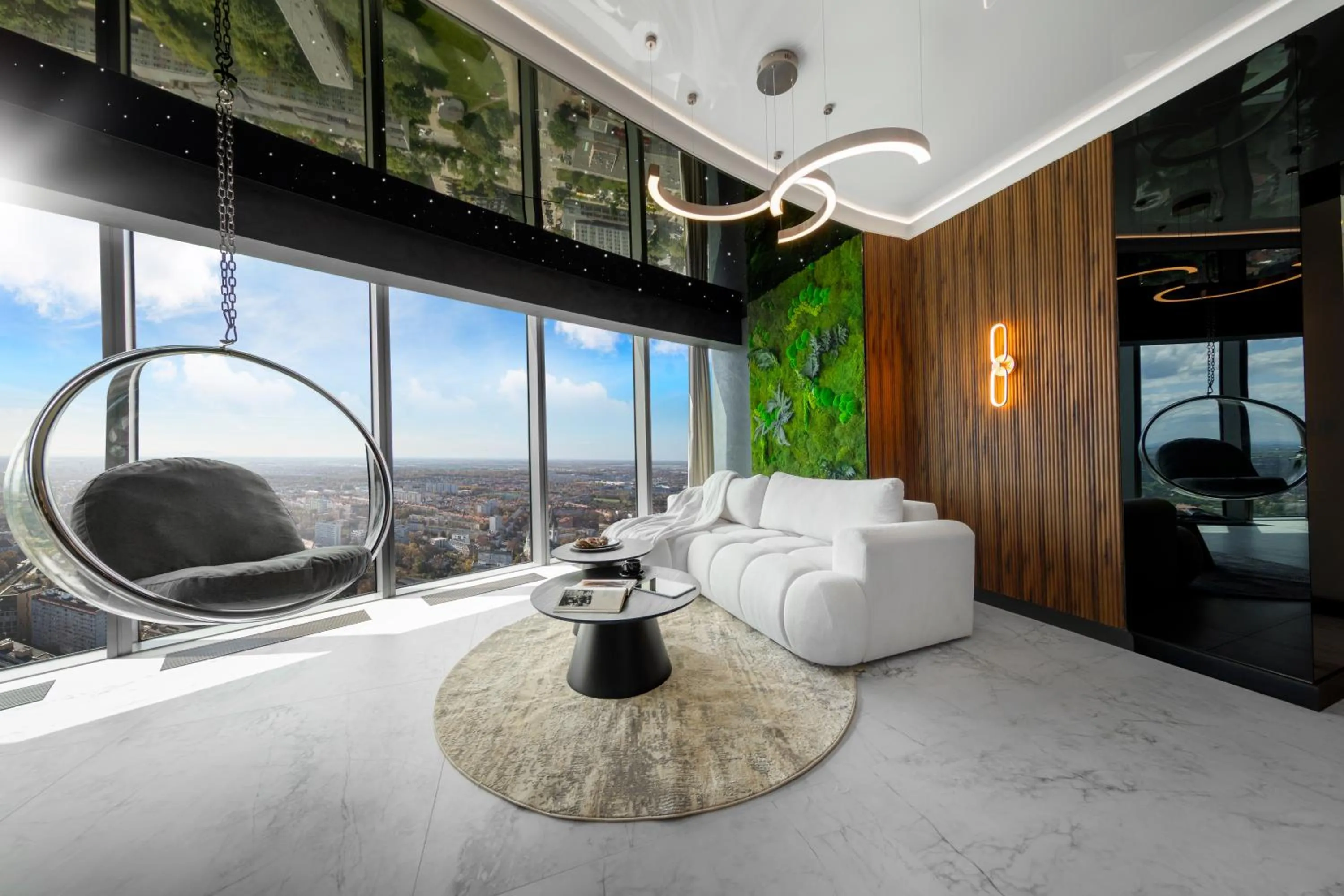 Living room in In The Sky - Apartamenty w Sky Tower