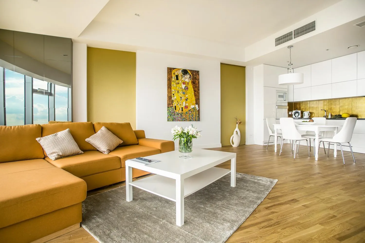 Living room in In The Sky - Apartamenty w Sky Tower