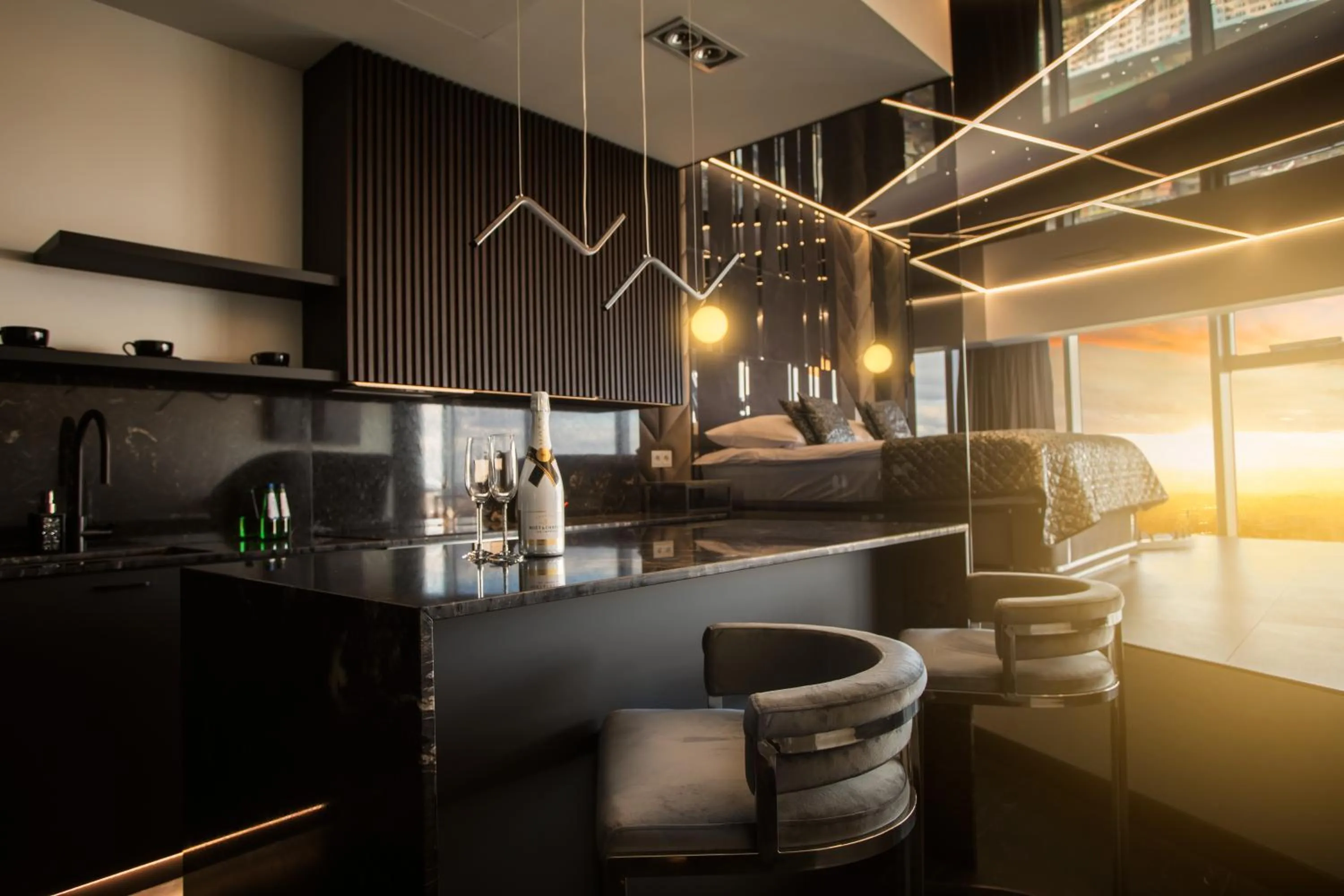 Bird's eye view in In The Sky - Apartamenty w Sky Tower