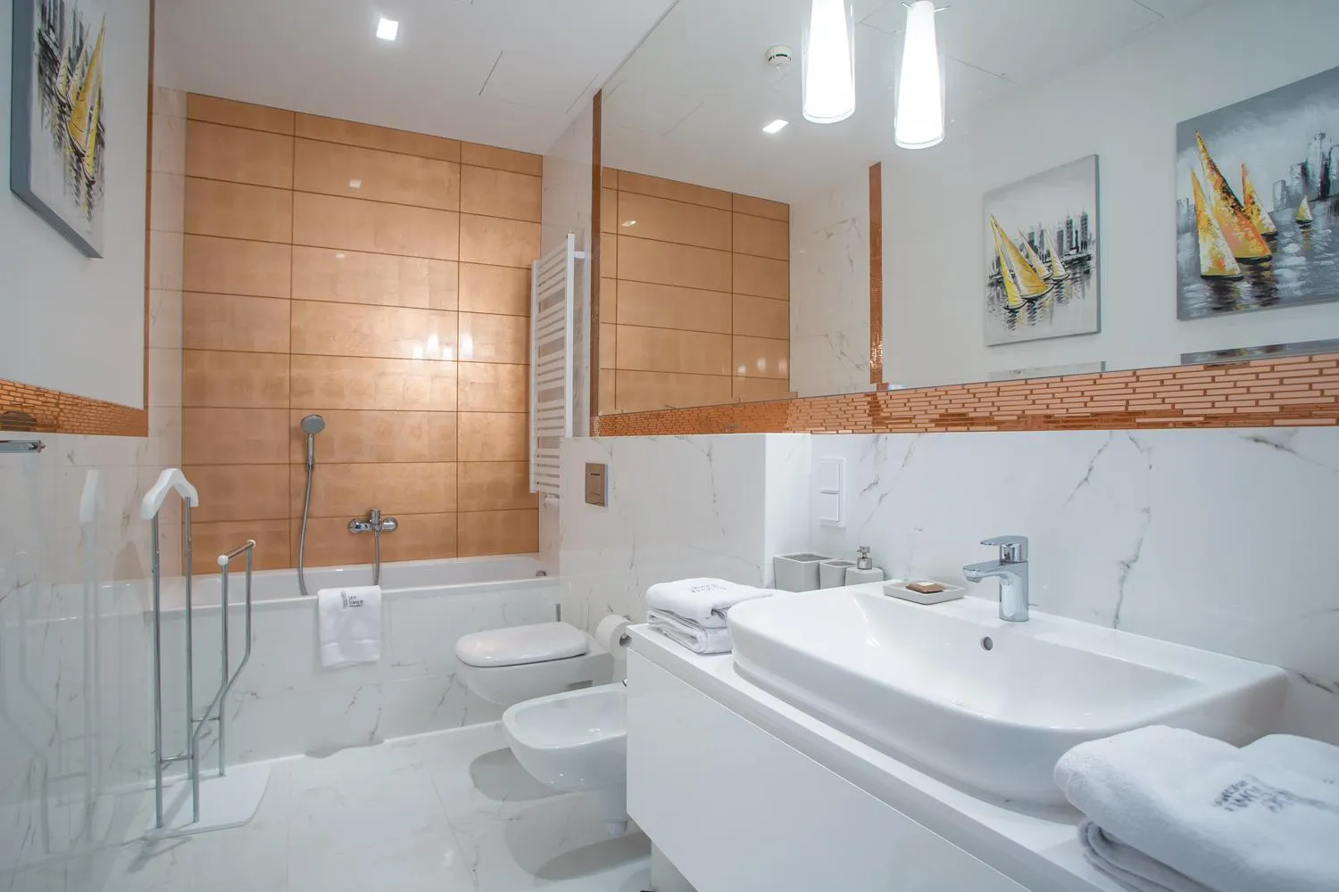 Bathroom in In The Sky - Apartamenty w Sky Tower