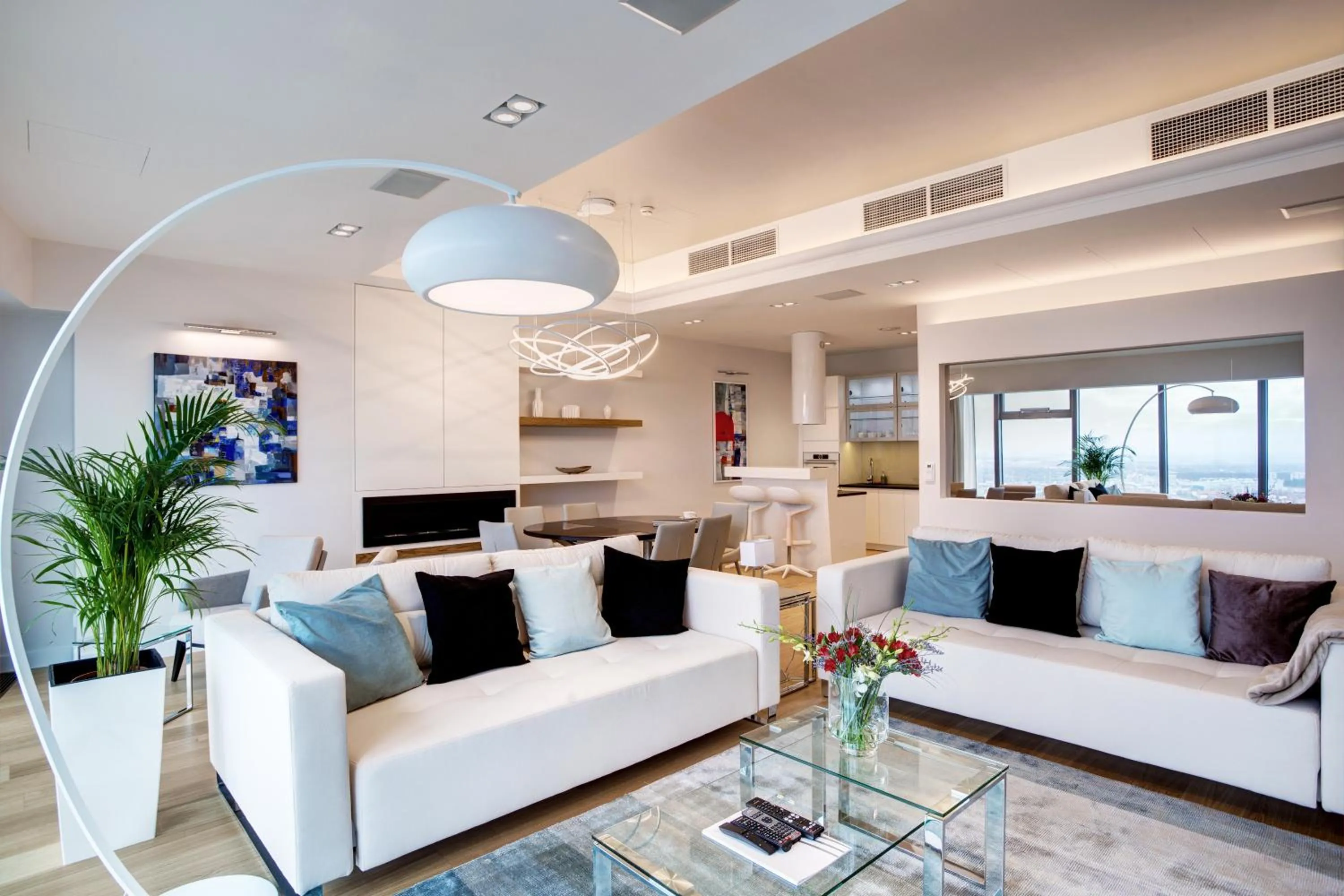 Living room in In The Sky - Apartamenty w Sky Tower