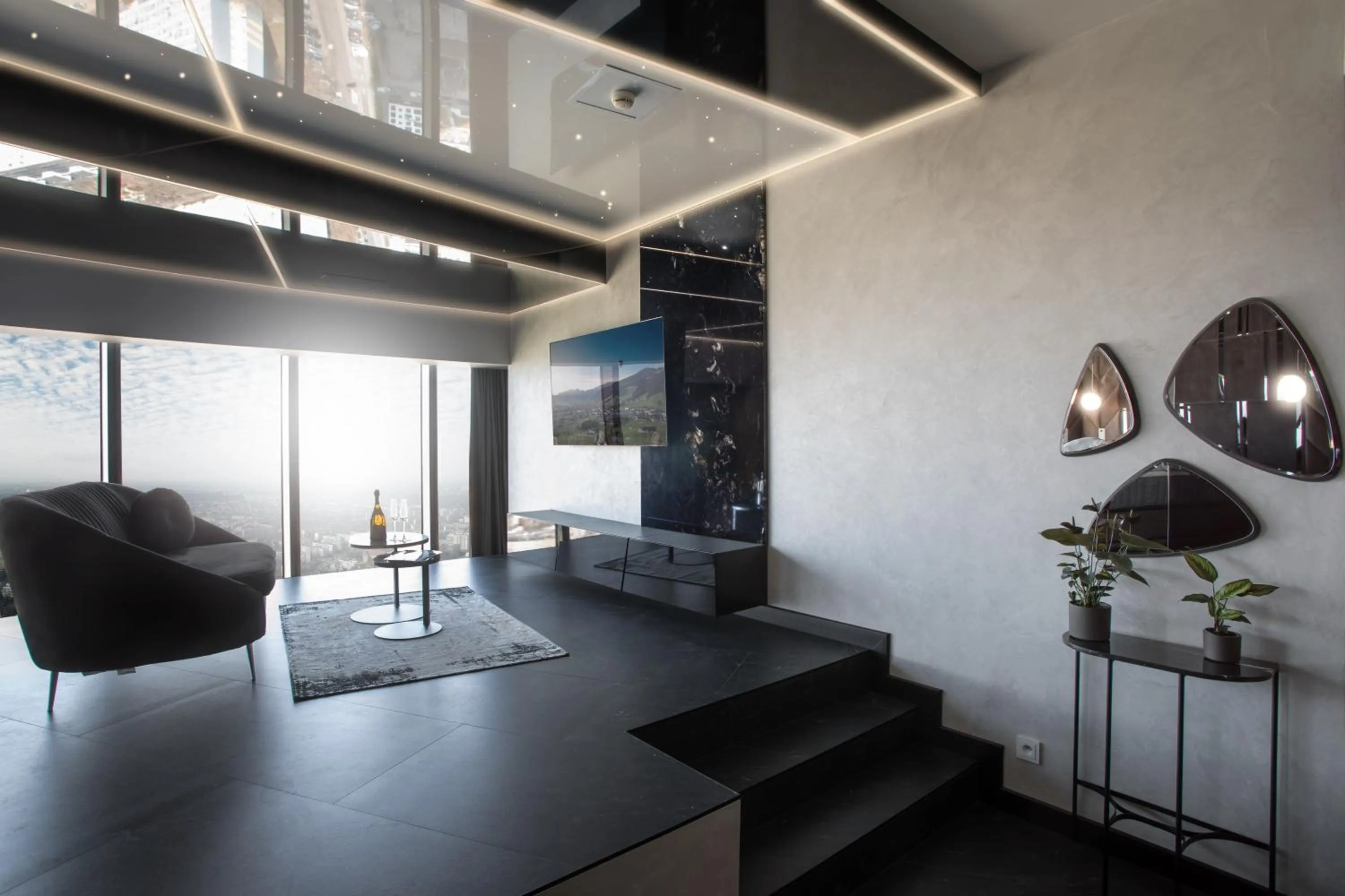 Bird's eye view in In The Sky - Apartamenty w Sky Tower