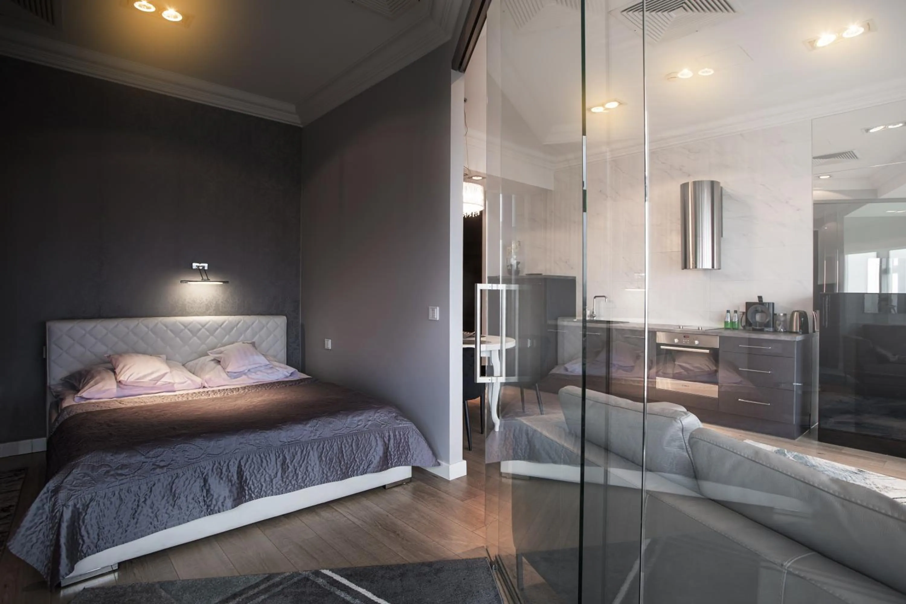 Bed in In The Sky - Apartamenty w Sky Tower