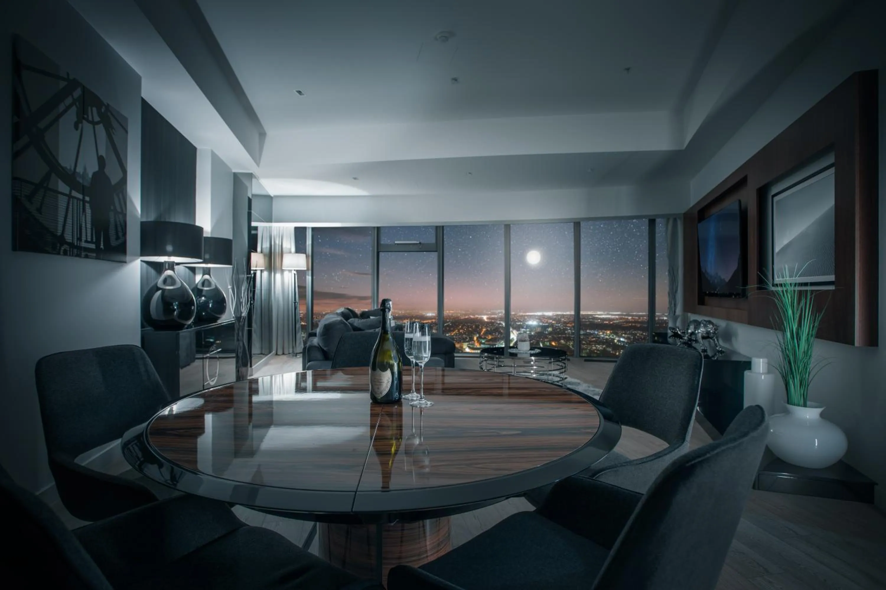 Bird's eye view in In The Sky - Apartamenty w Sky Tower