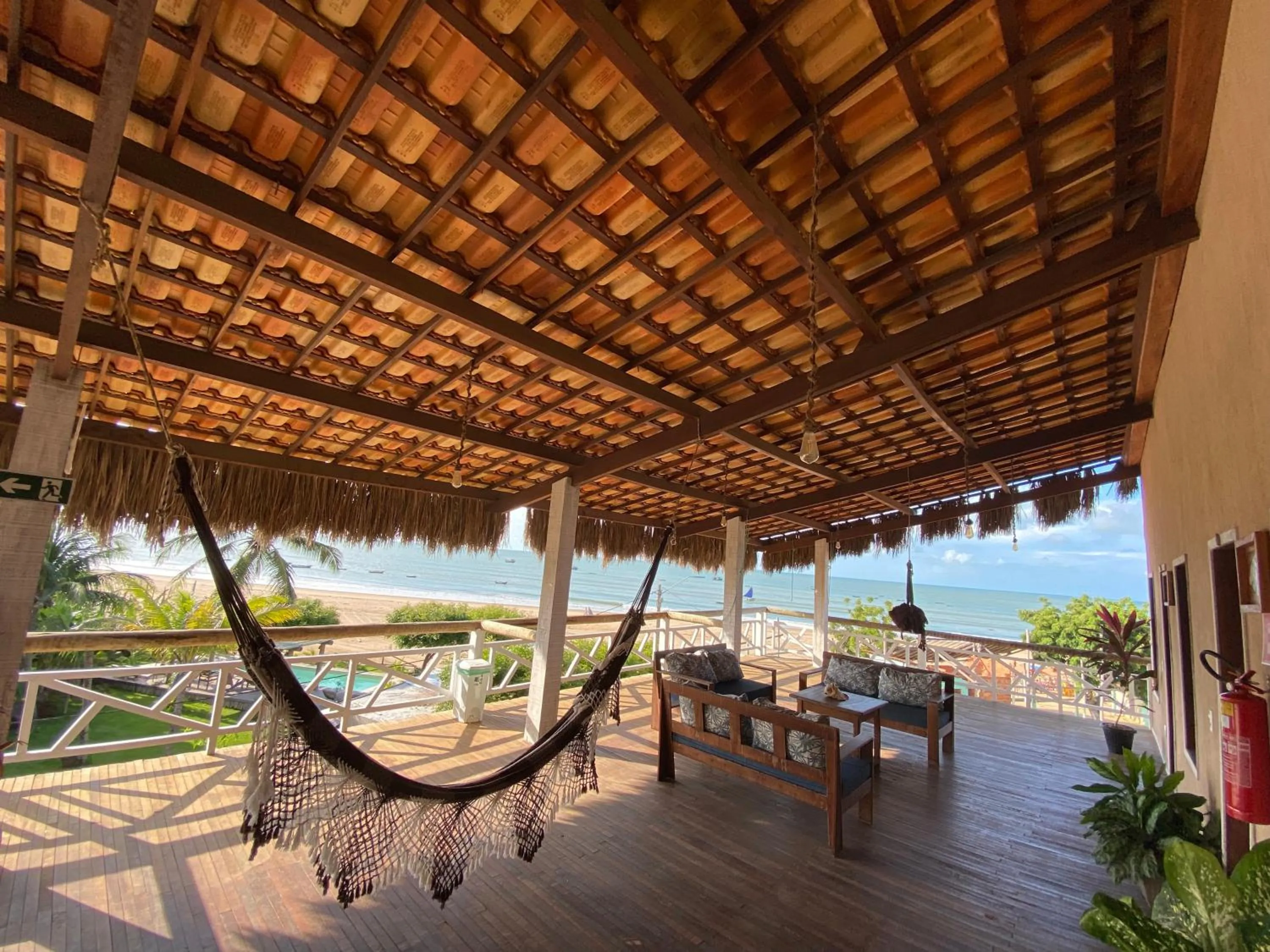 Balcony/Terrace in Villa Caravelas Praia de Moitas
