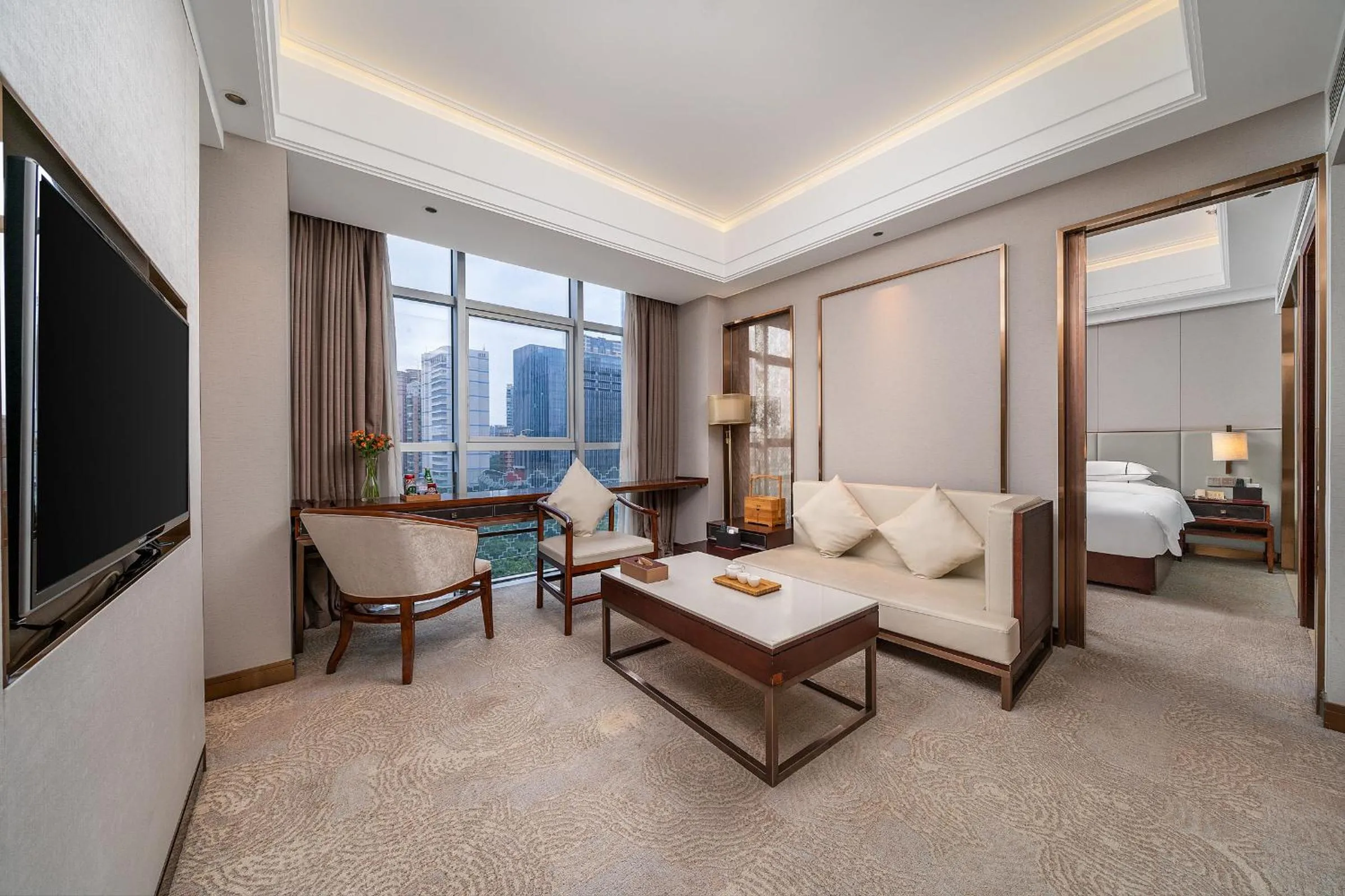 Living room in Echeng Hotel Guangzhou Zhujiang New Town