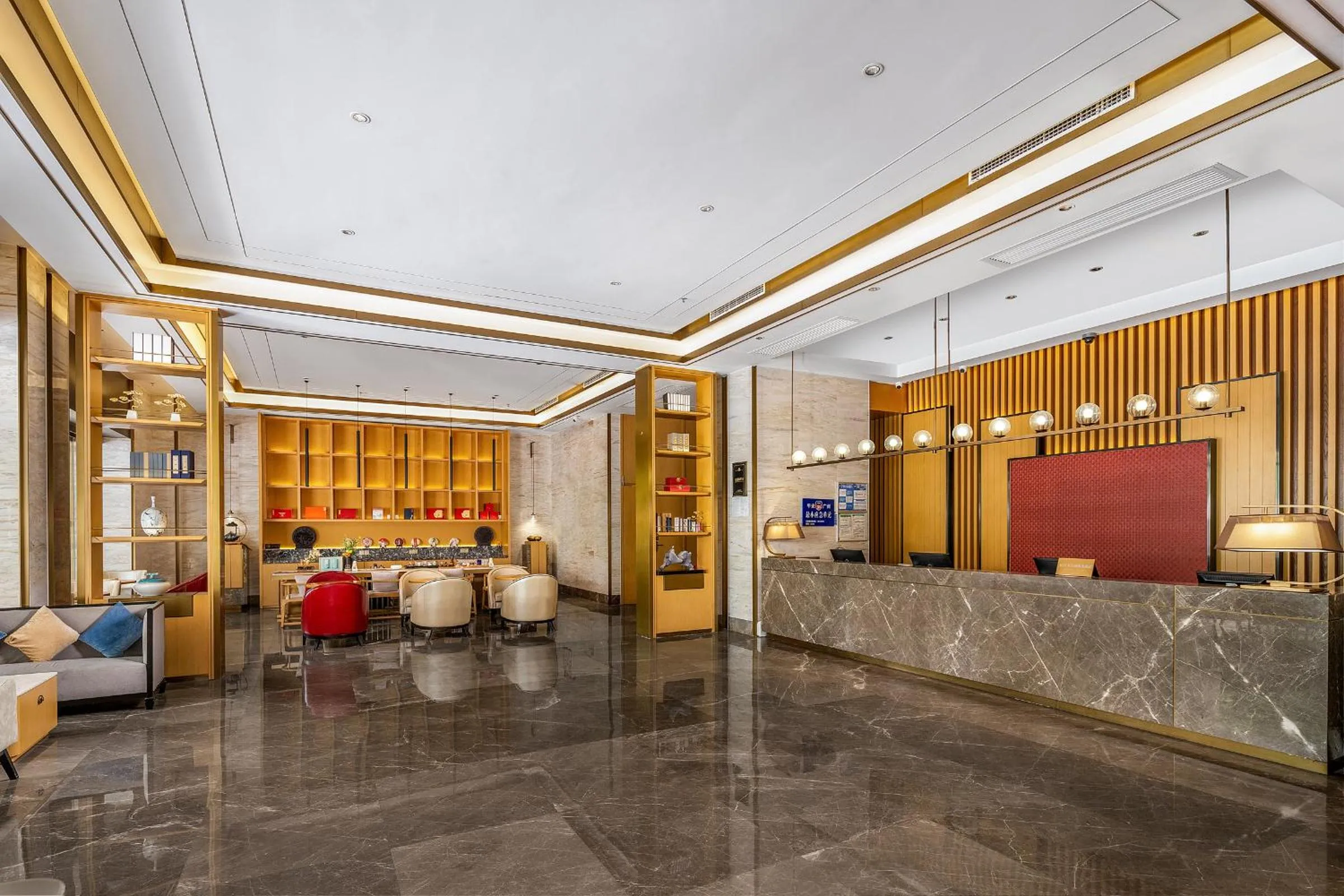 Seating area in Echeng Hotel Guangzhou Zhujiang New Town